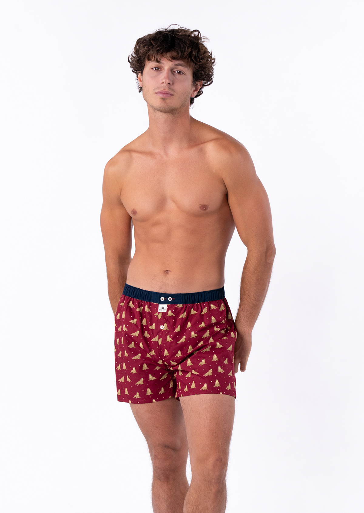 Caleçon en coton biologique BILLYBELT Rouge