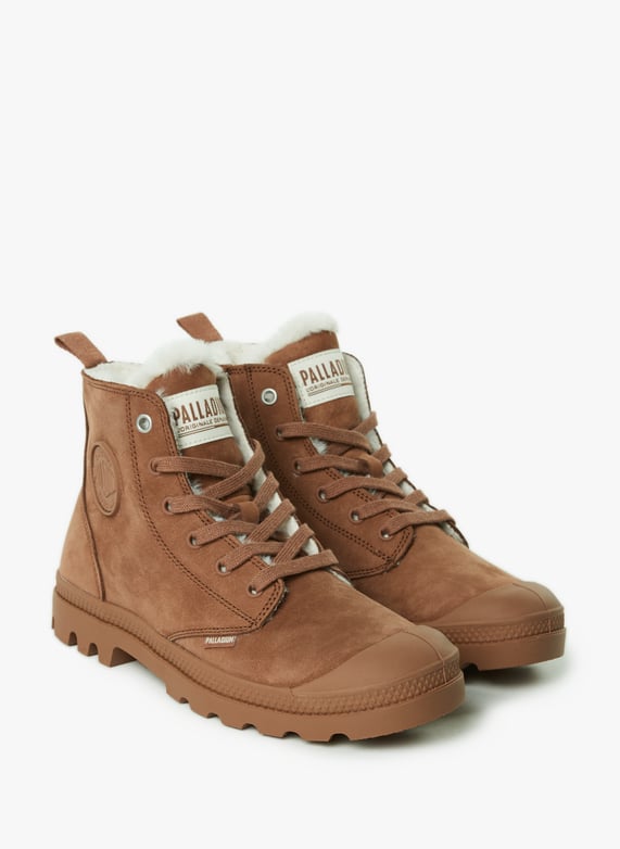 Boots fourrées en cuir | Marron by PALLADIUM Boots fourrées en cuir Marron