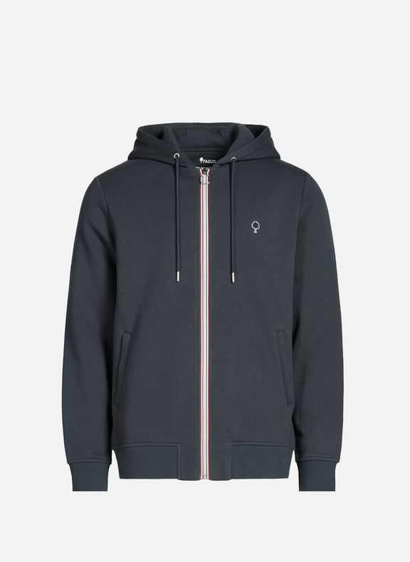 Hoodie zippé en coton Bleu by FAGUO FAGUO Hoodie zippé en coton Bleu