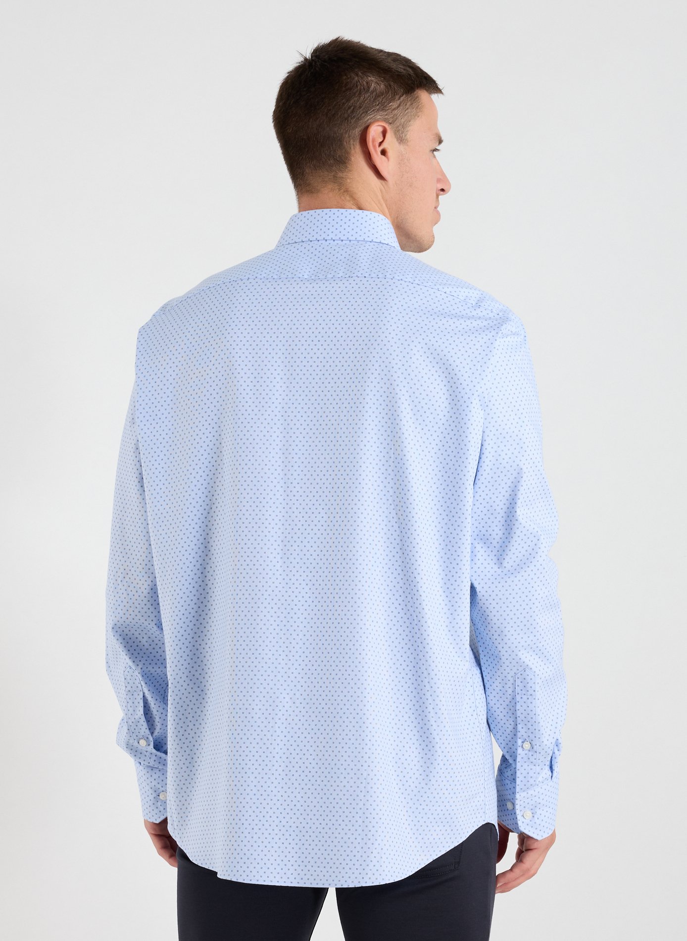 Chemise regular en coton mélangé BOSS Multicolore