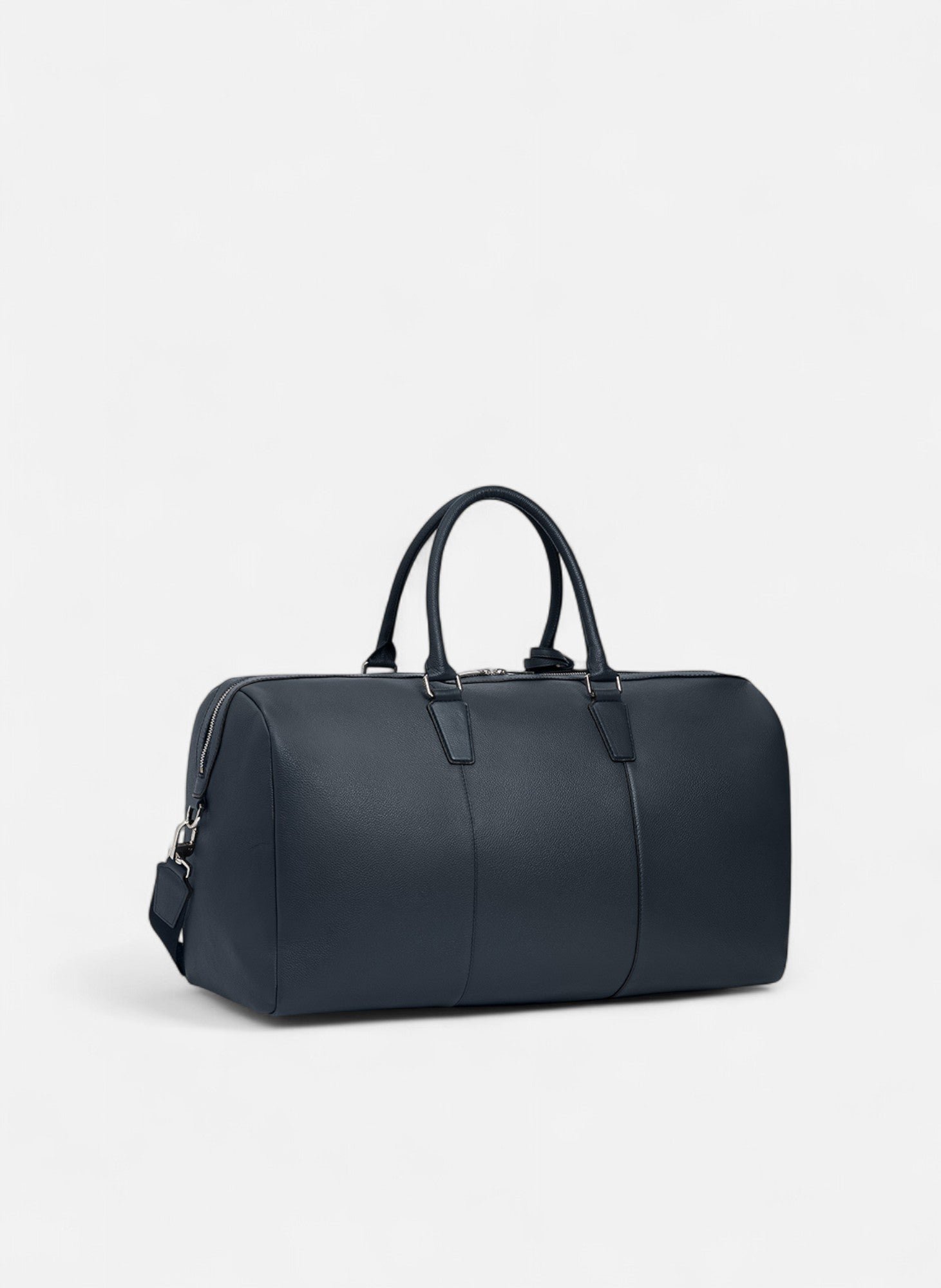 Sac de voyage 48h marceau en cuir grainé LE TANNEUR Bleu