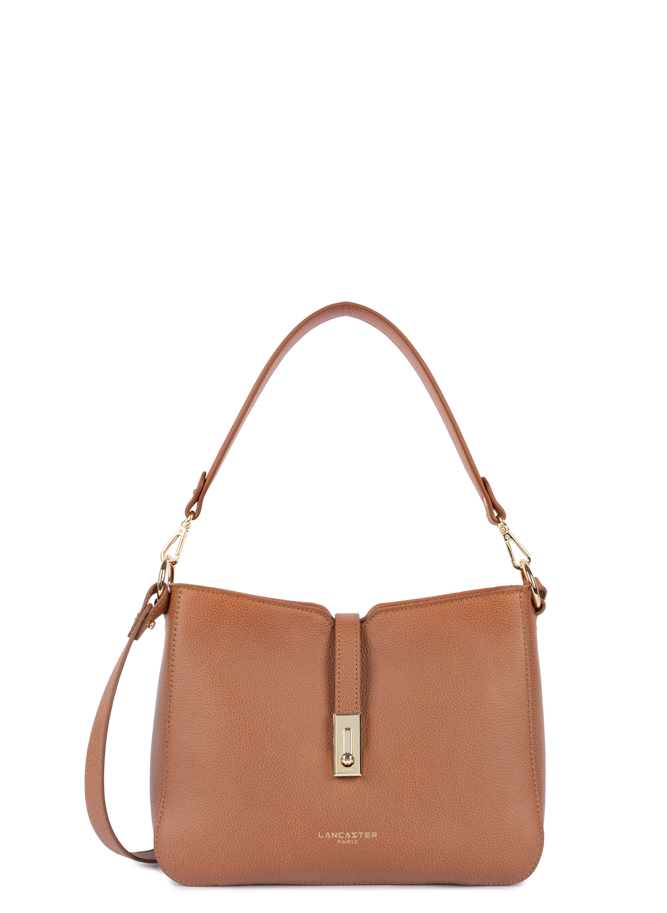 LANCASTER Grand sac besace - milano horizon Doré