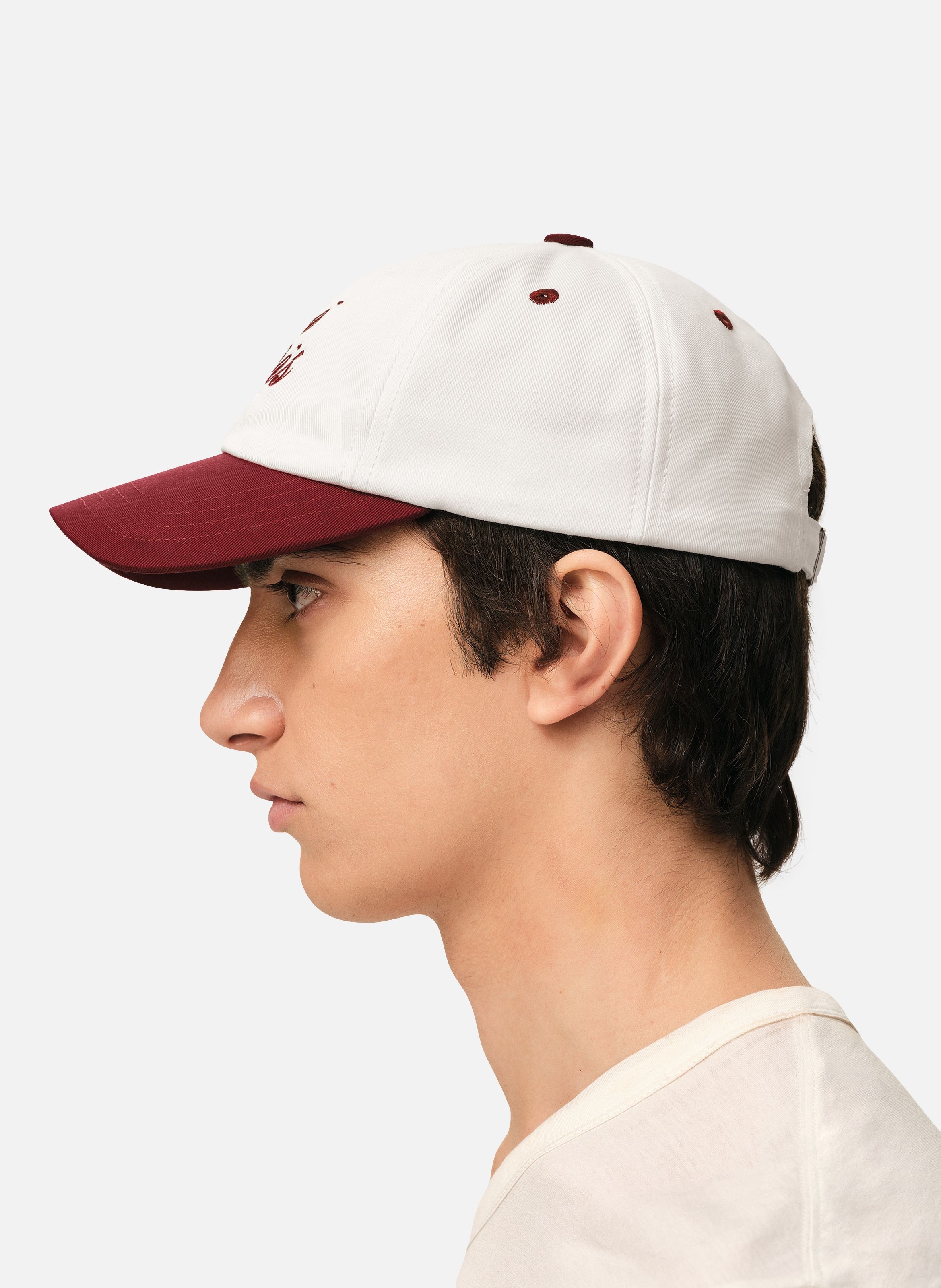 Casquette ami paris bicolore unisexe en coton AMI PARIS Multicolore