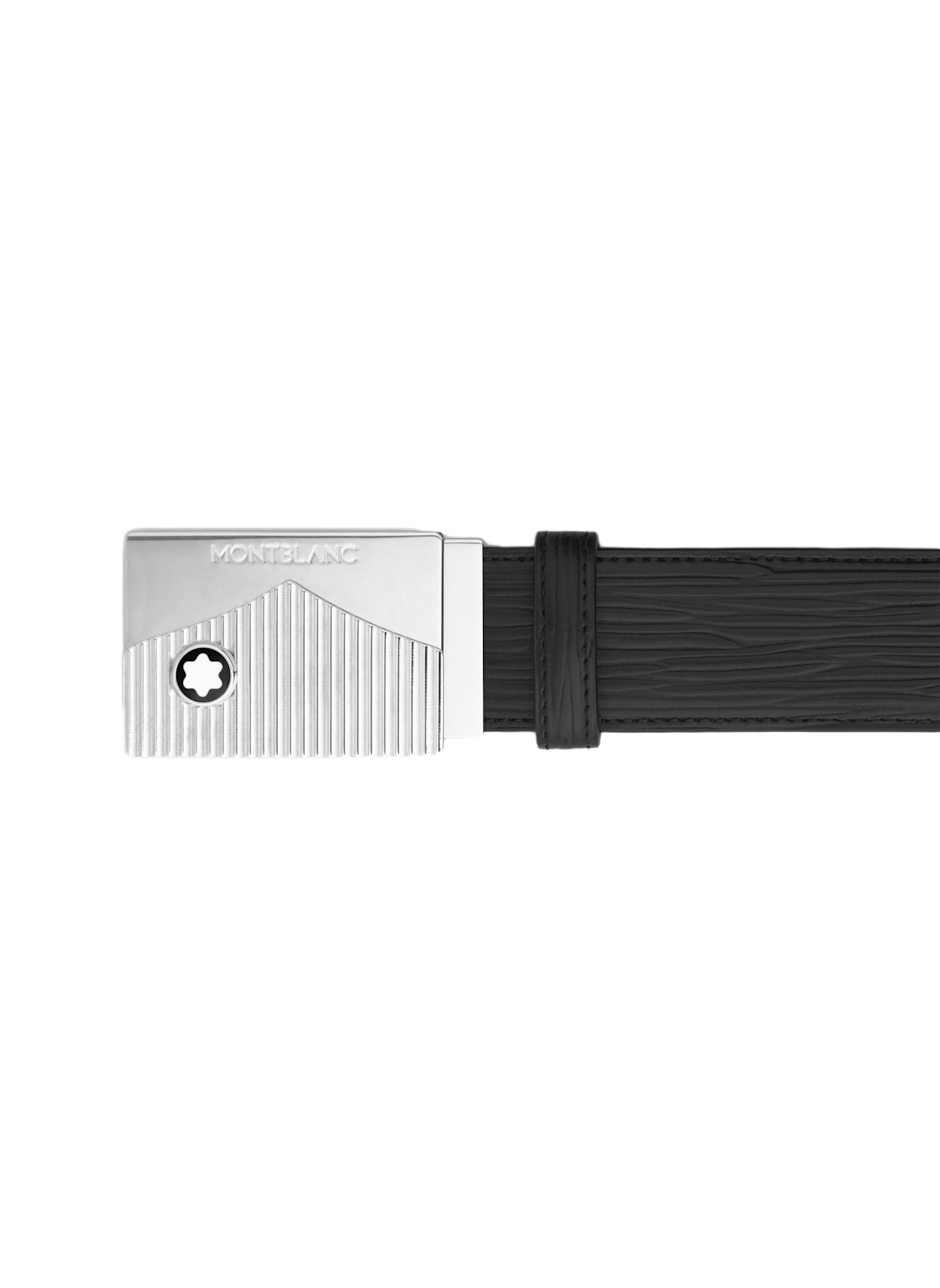 Belt with leather buckle MONTBLANC Black