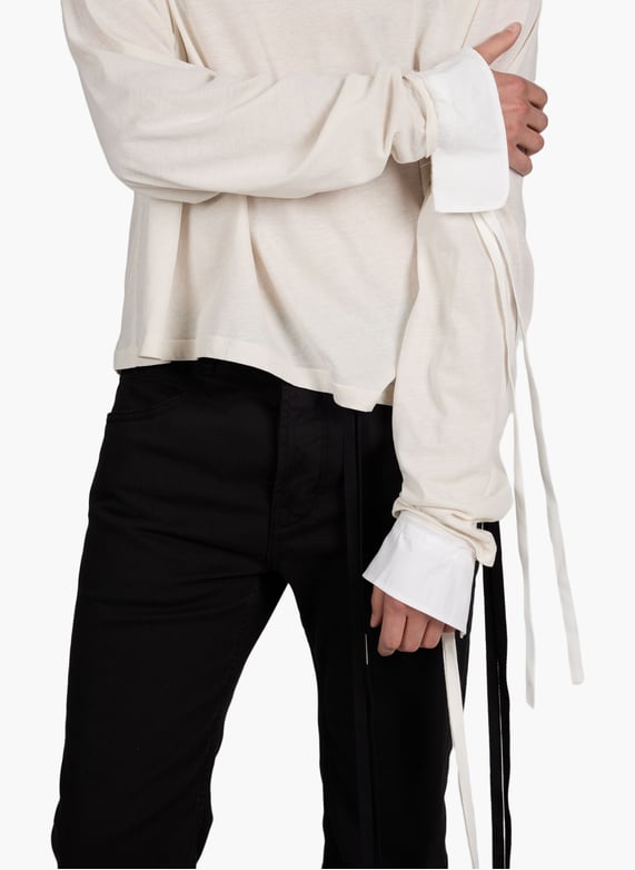 Emiliuis extra-Long sleeve cotton t-Shirt White Ann demeulemeester Emiliuis extra-Long sleeve cotton t-Shirt White Ann demeulemeester