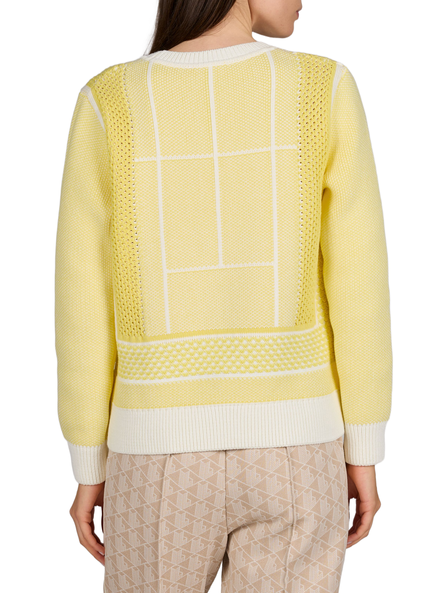 Short tennis jacquard in cotton LACOSTE Yellow