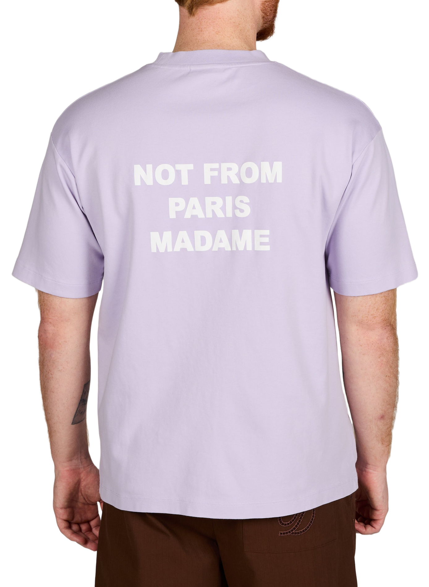 Classic Cotton T-Shirt DROLE DE MONSIEUR Purple