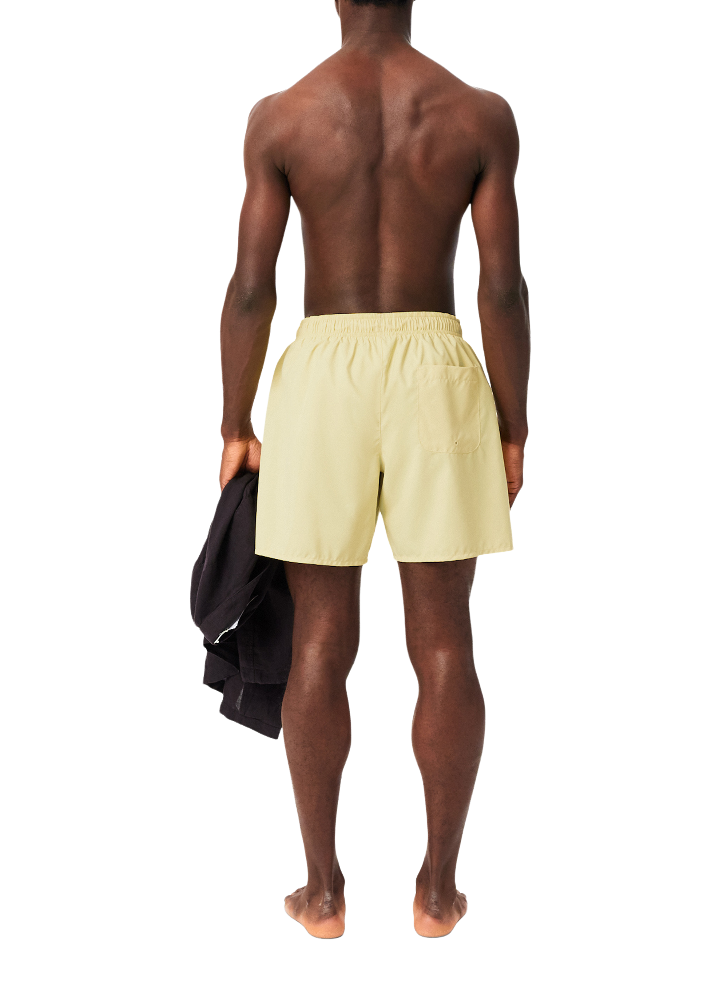 Short de bain uni LACOSTE Jaune