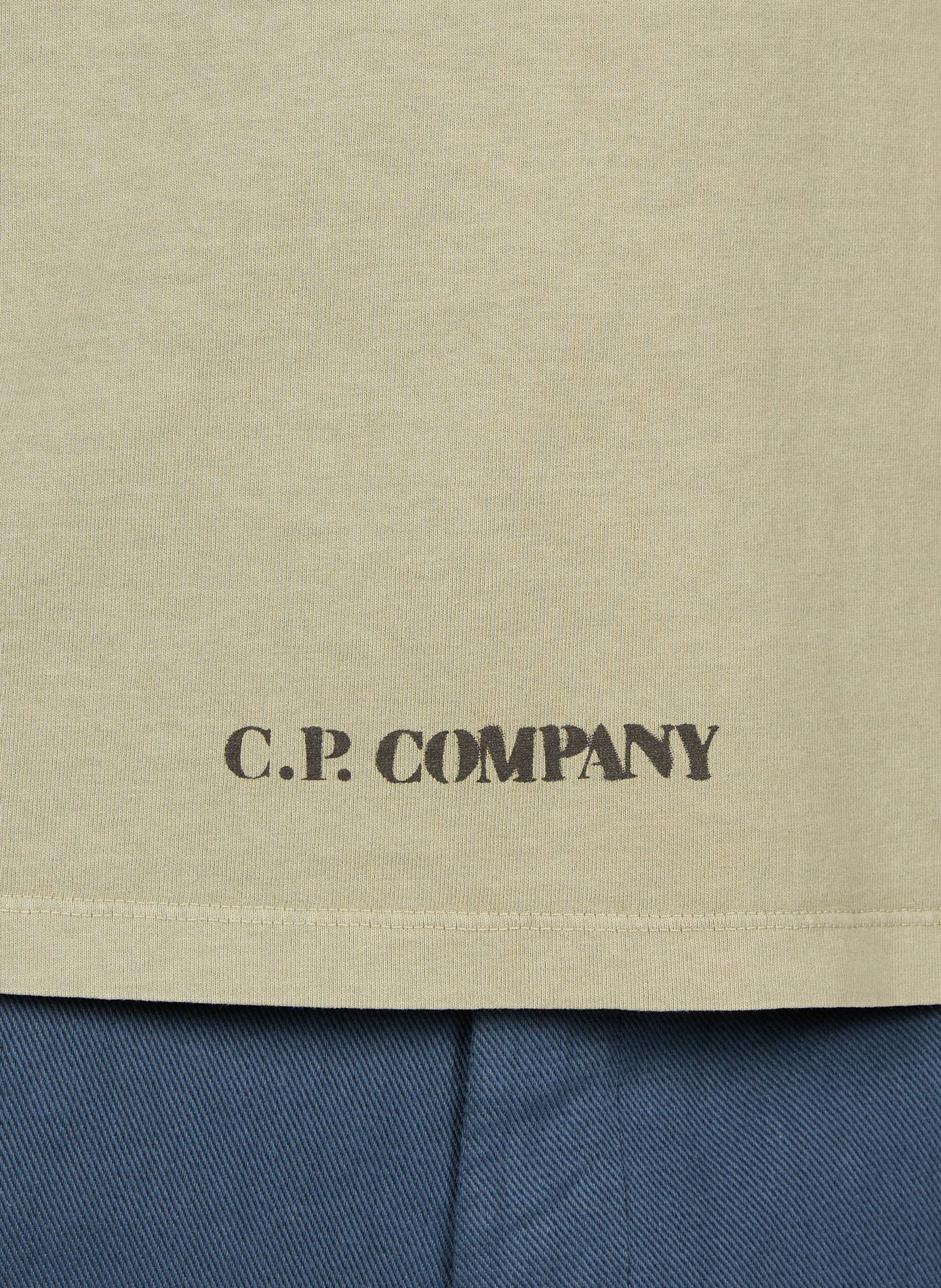 Bedrukt katoenen T-shirt CP COMPANY Groen