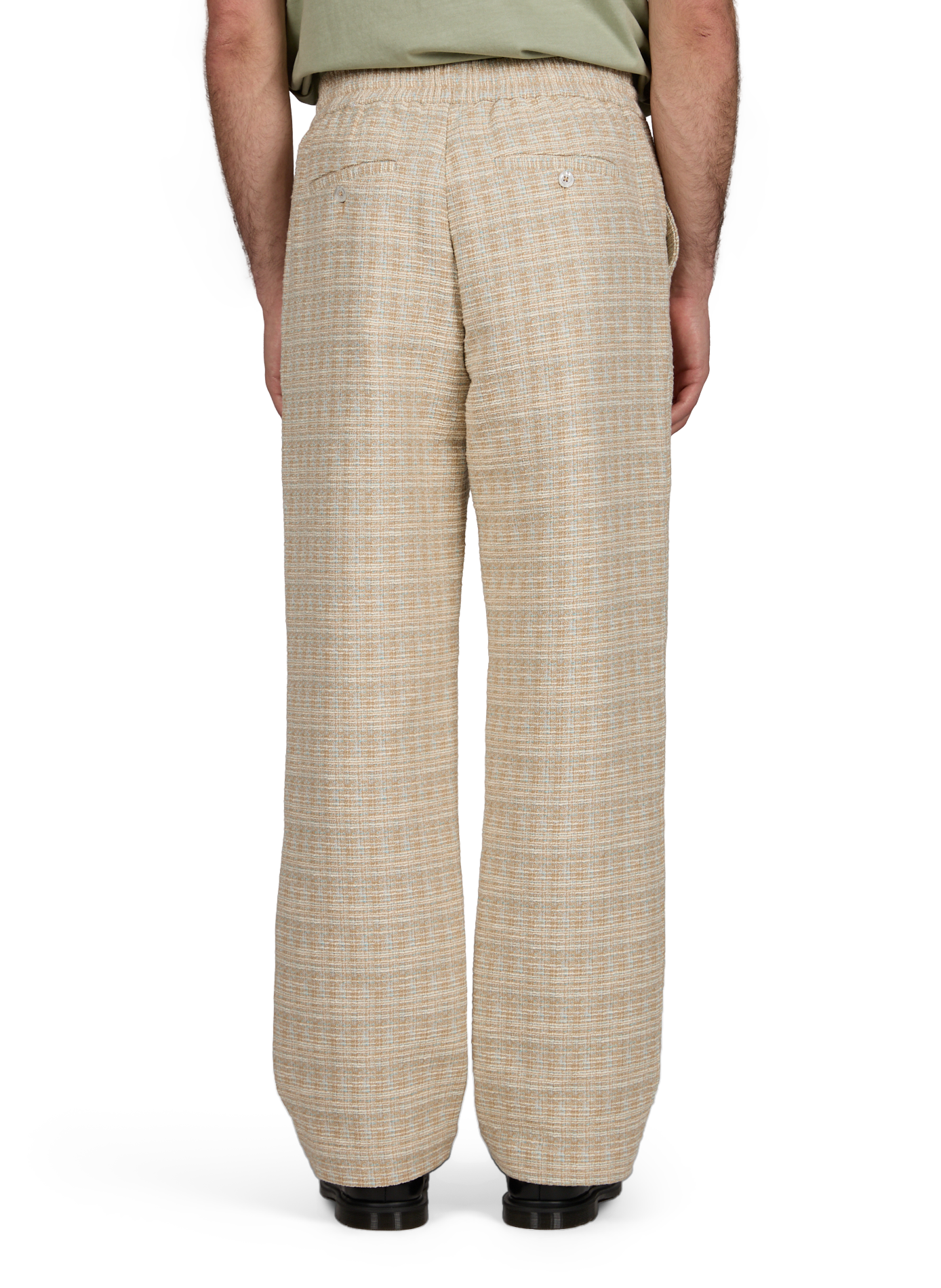 Textured cotton trousers DROLE DE MONSIEUR Beige
