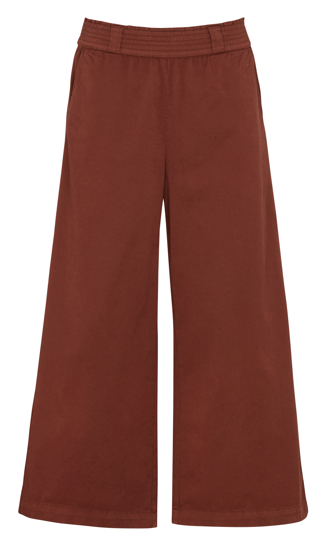Pantalon large en coton berthie MAISON 123 Marron