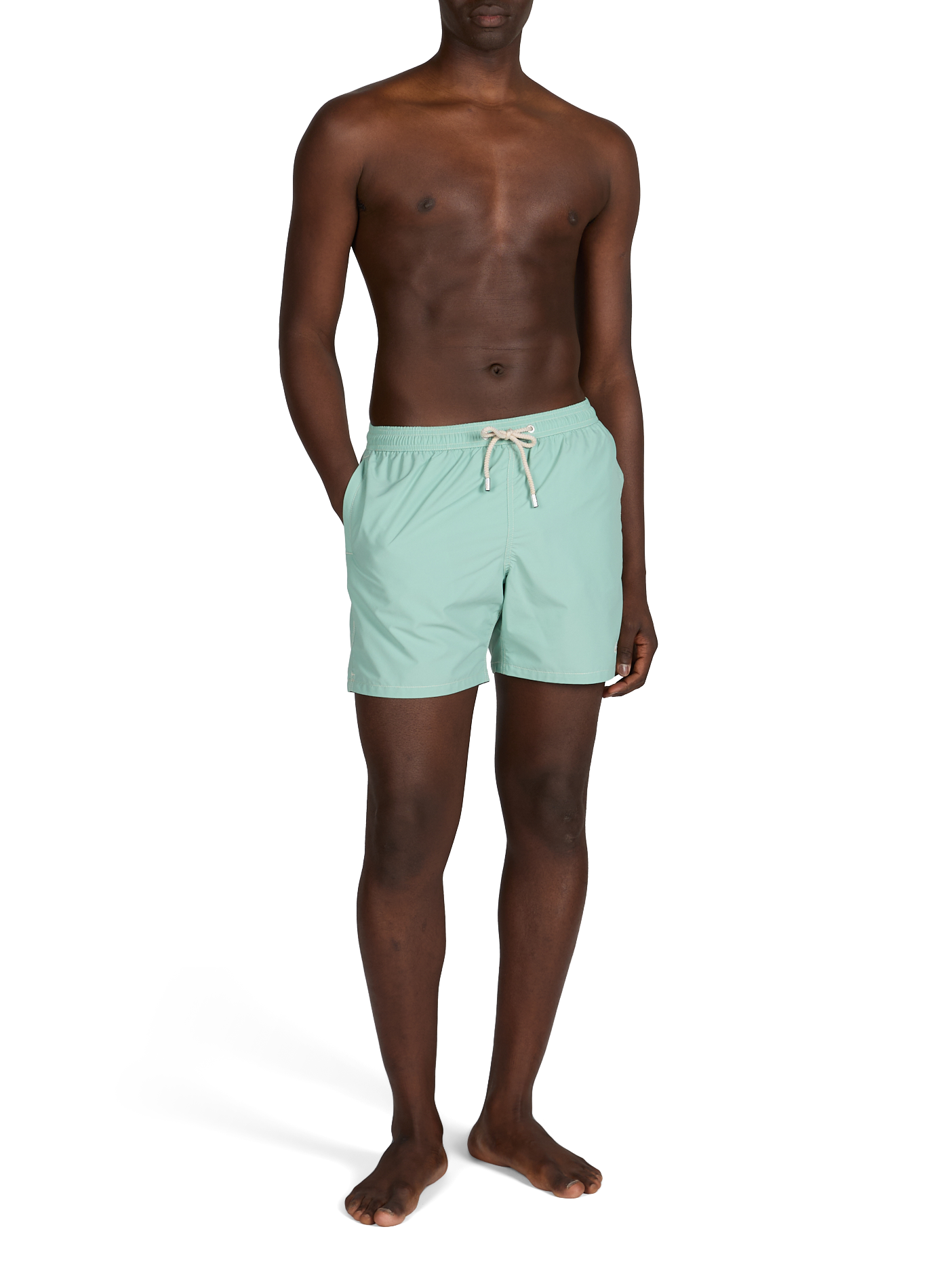 Recycled polyester swim shorts MC2 SAINT BARTH Green