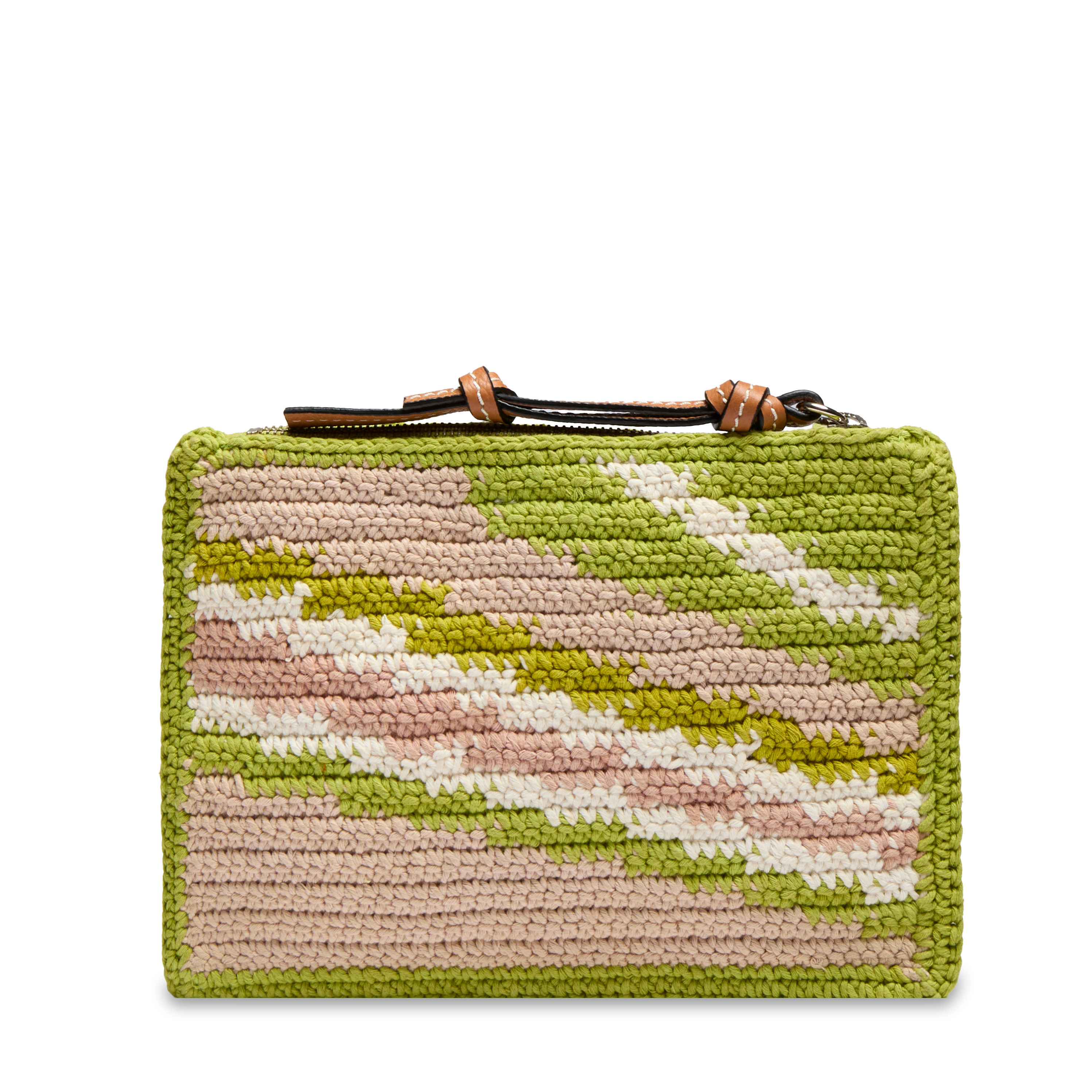 Zipped pouch summer mania small by lancel in cotton Yellow