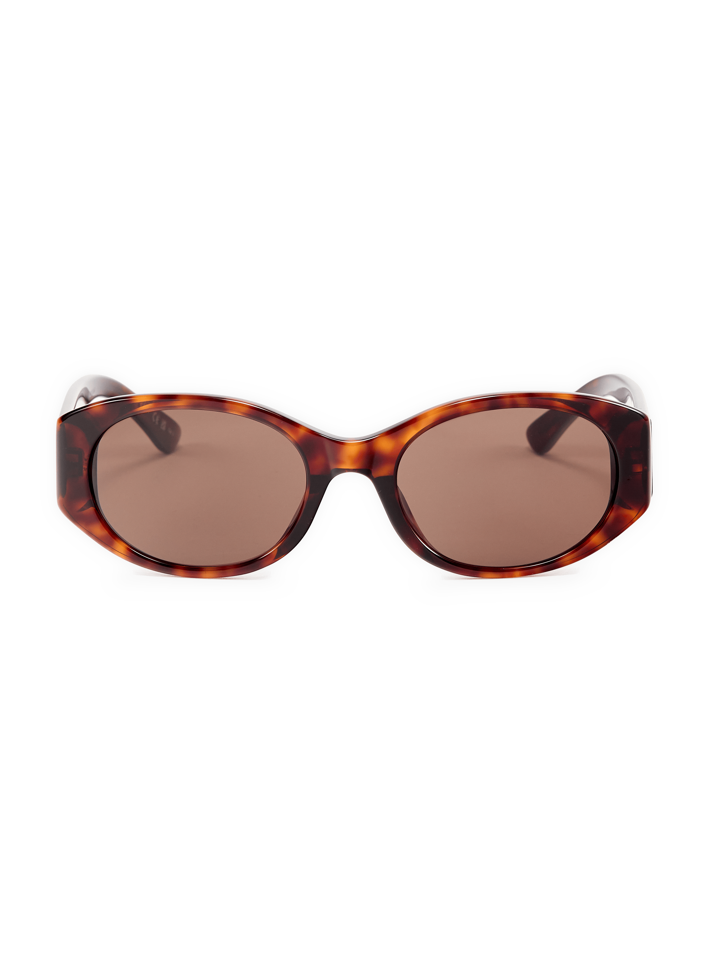 Oval acetate sunglasses BALENCIAGA Brown