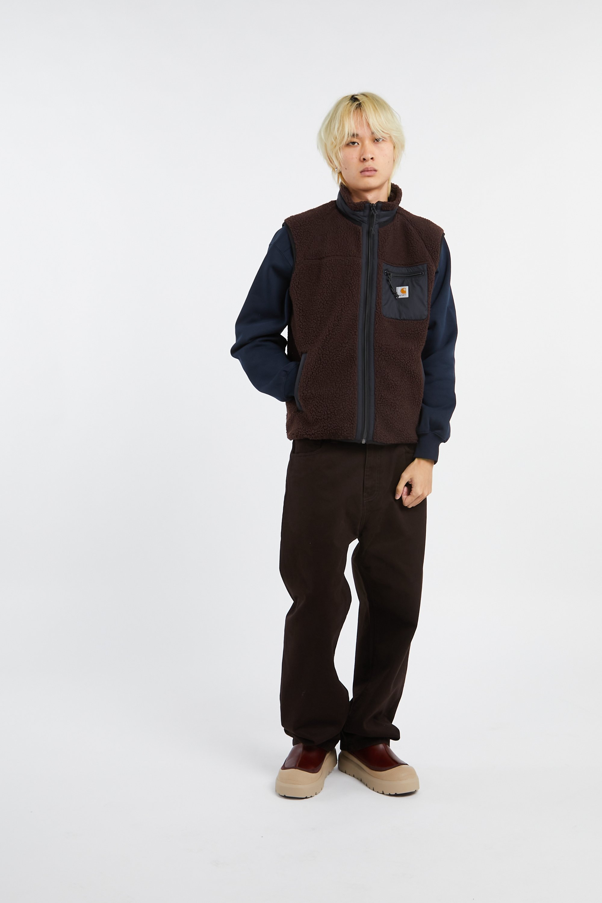 Gilet prentis vest liner CARHARTT WIP Marron