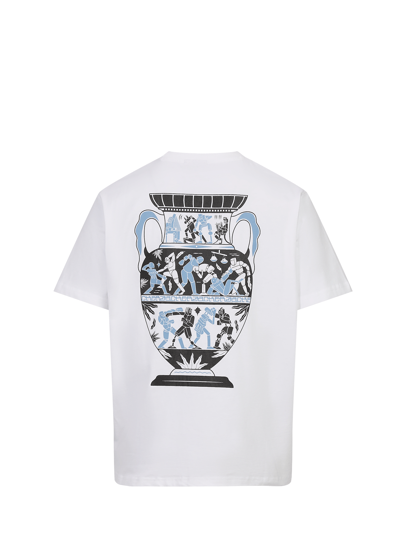 Gerader Baumwoll-T-Shirt JACKER. Weiss