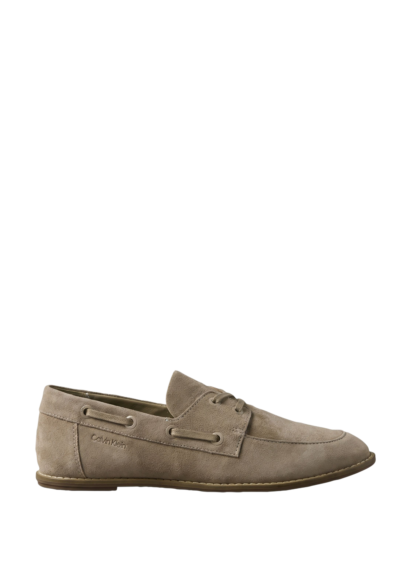 Sheepskin leather boat shoes CALVIN KLEIN Beige