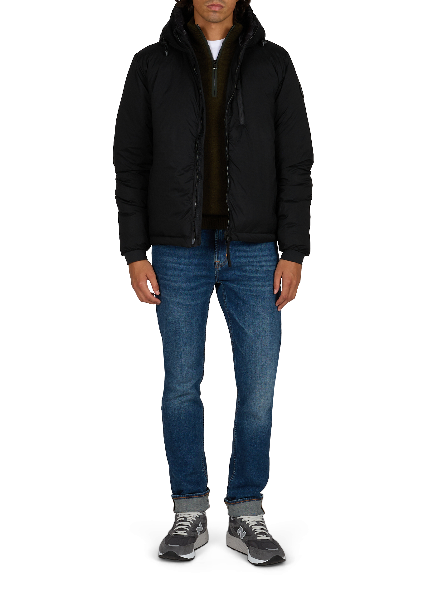 Korte gewatteerde donsjas CANADA GOOSE Zwart