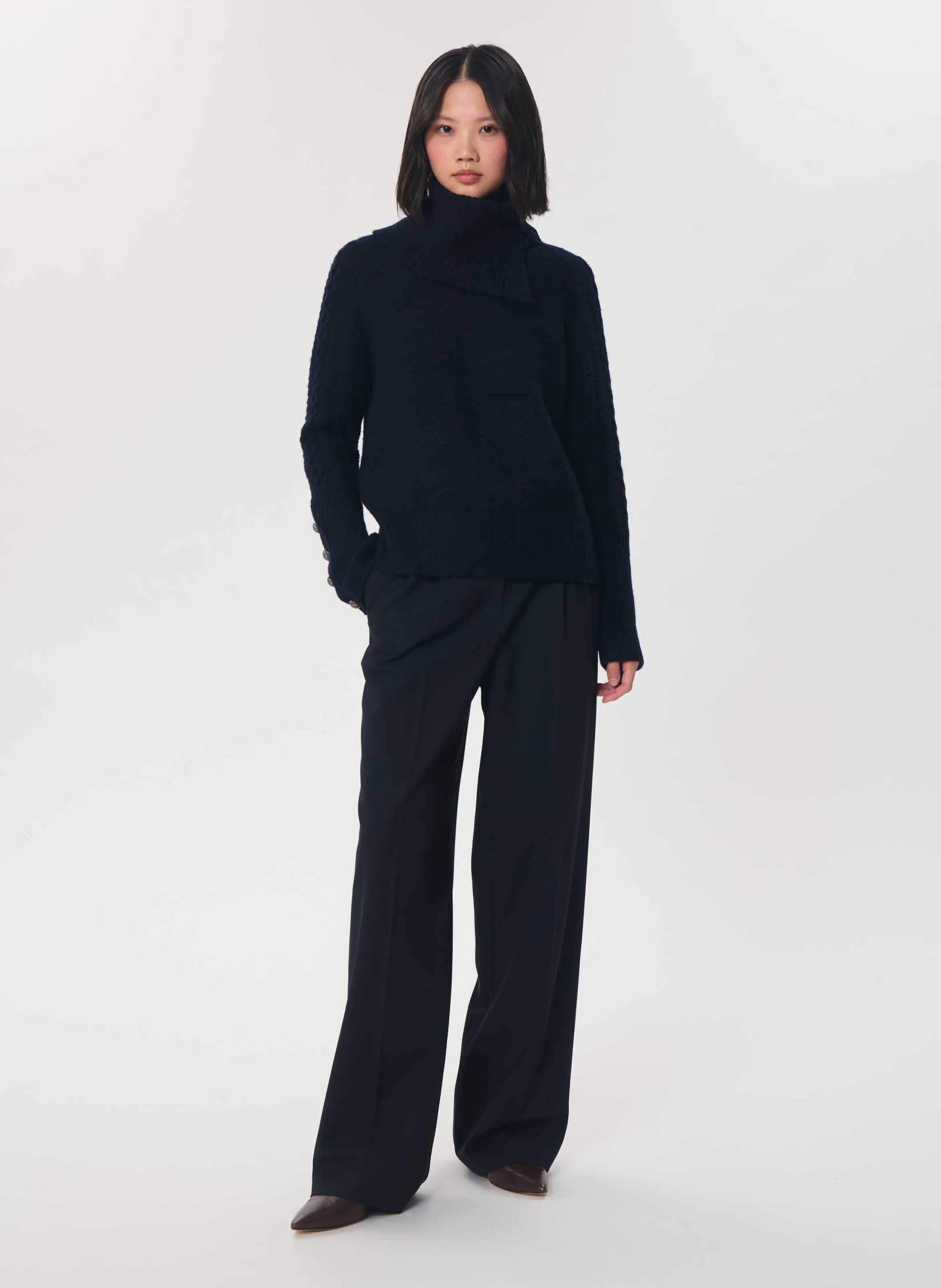 Pull pilou TARA JARMON Bleu