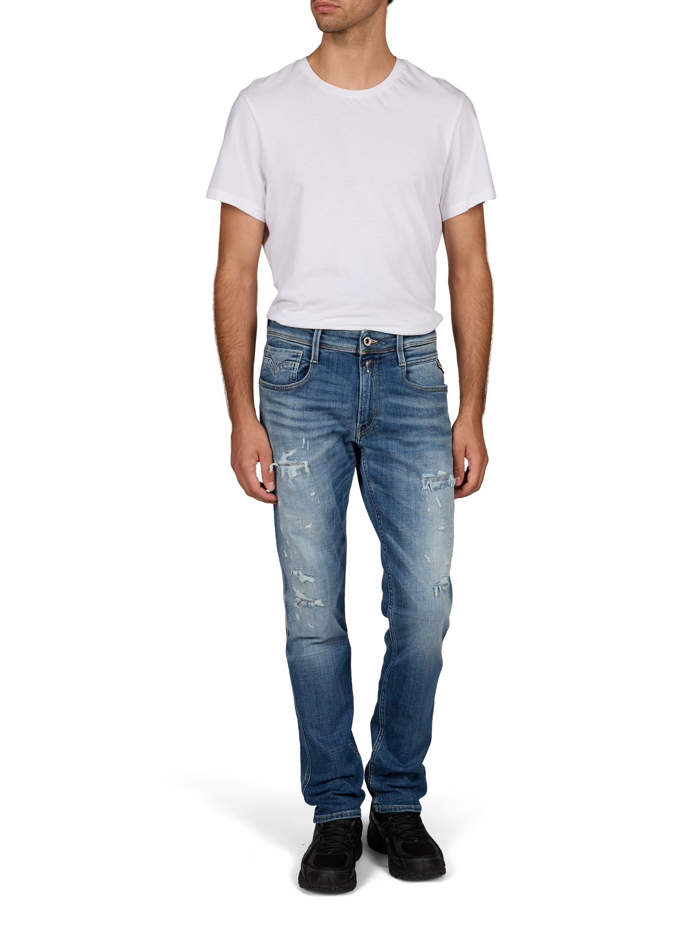 Skinny Jeans aus Baumwollmischung REPLAY Blau