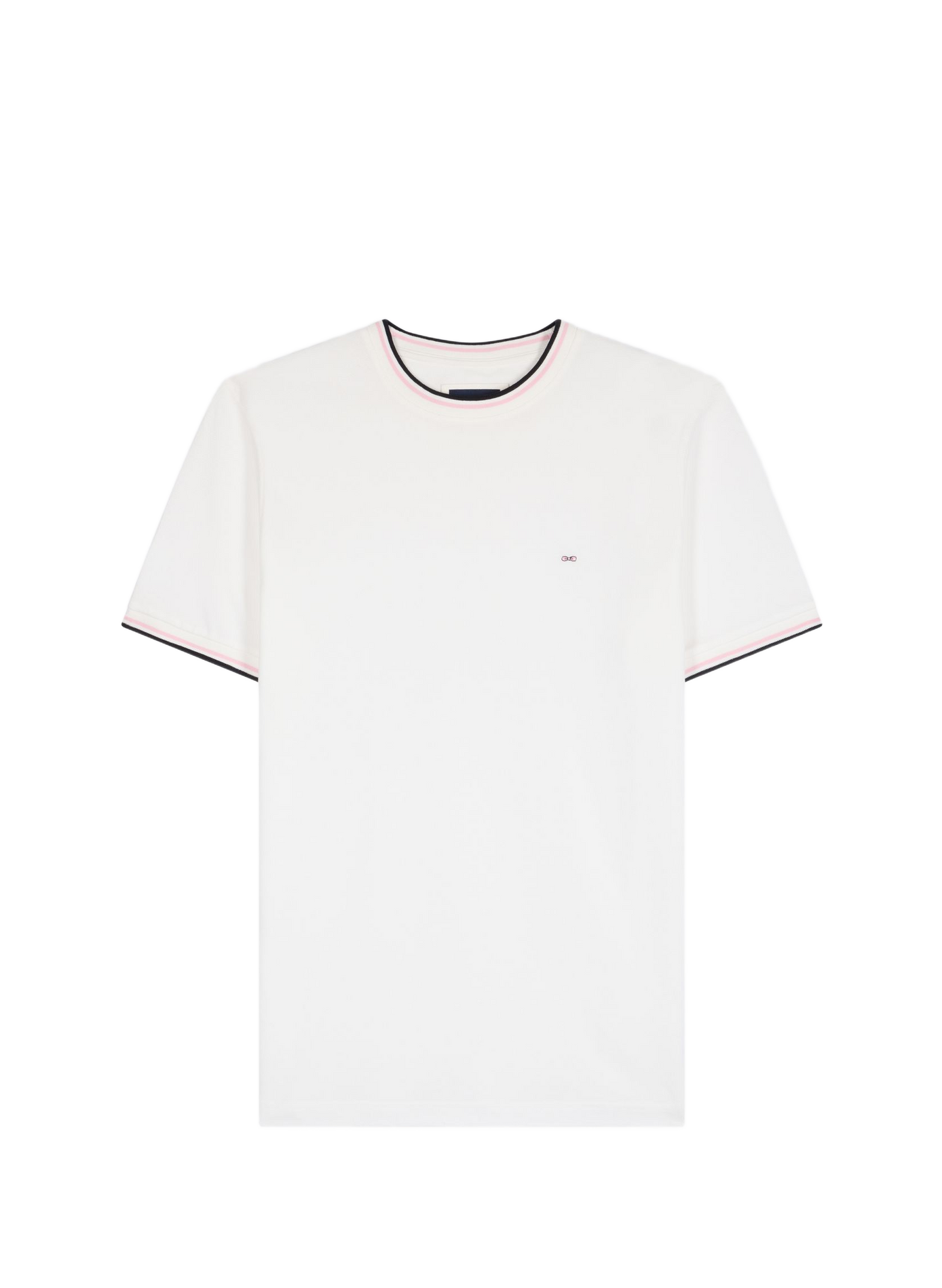 Tee-shirt col rond en coton  Beige