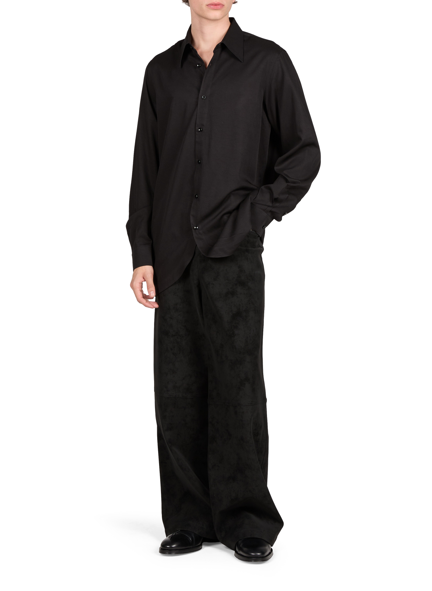 Wide-leg trousers SEAN SUEN Black