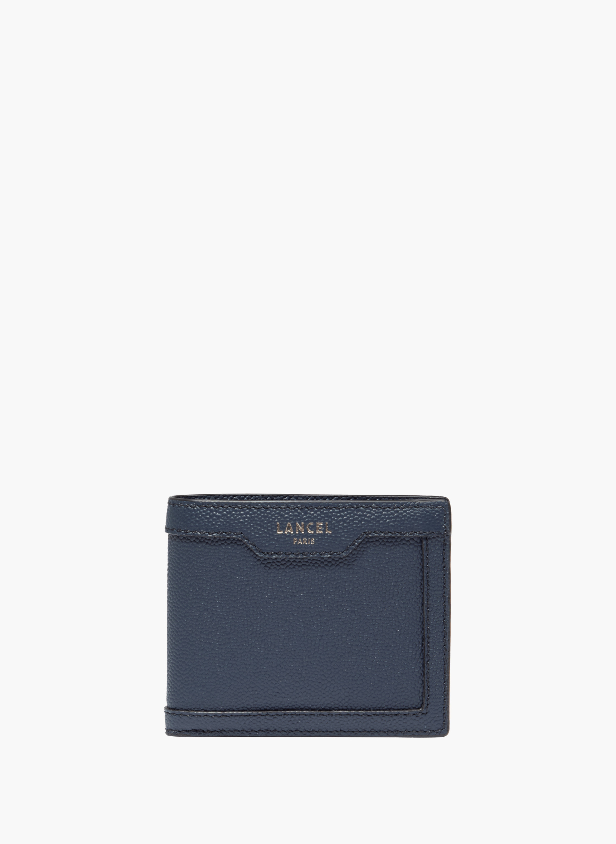 Portemonnee met 5 vakken en verwijderbare kaarthouder Charlie van Lancel in leer. LANCEL Blauw