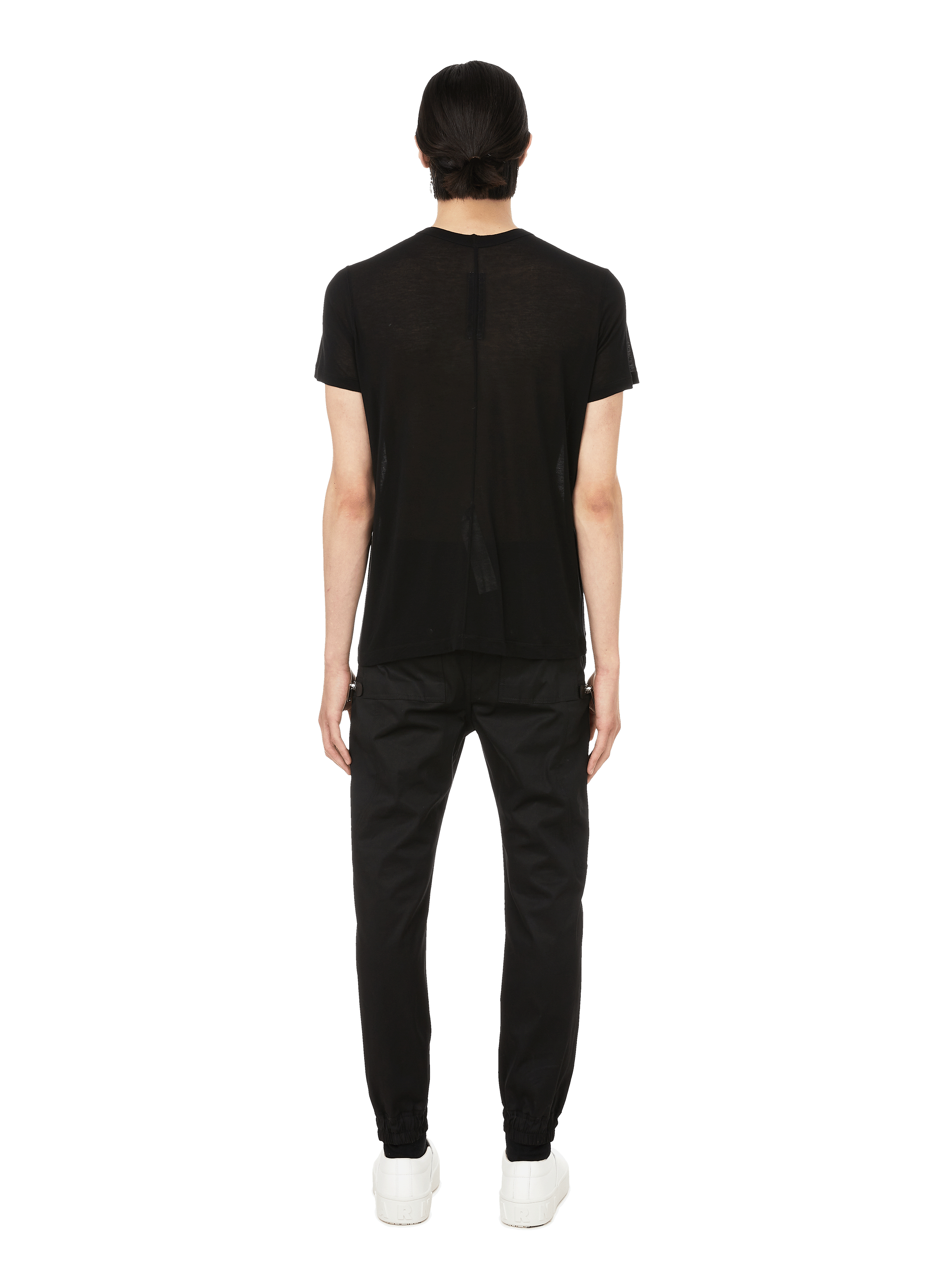 Viscose and silk-blend T-shirt RICK OWENS Black