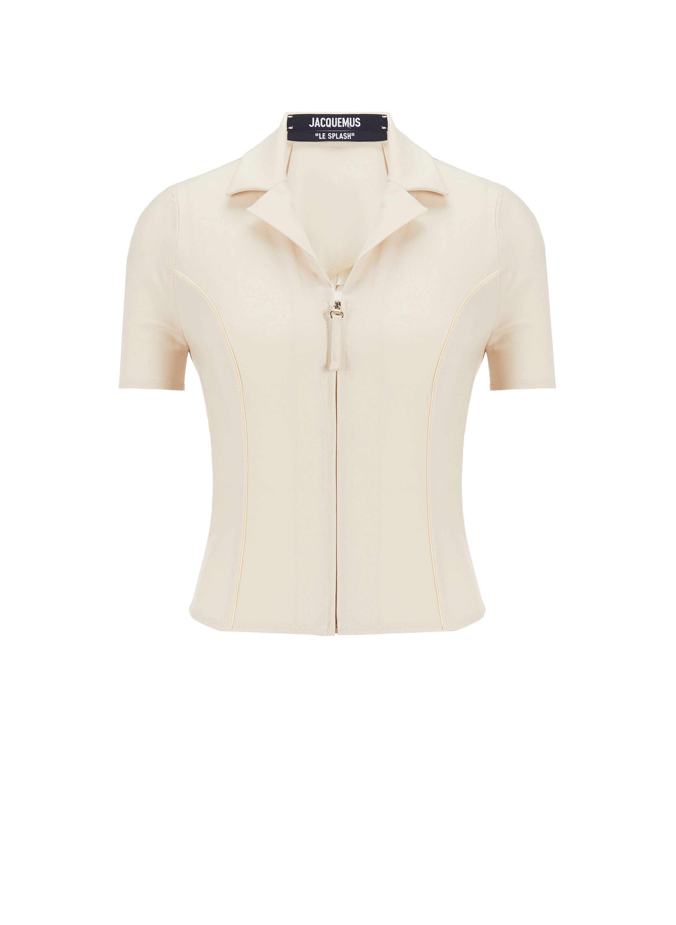 Jacquemus La Chemise Tangelo Virgin Wool-blend Shirt In Black