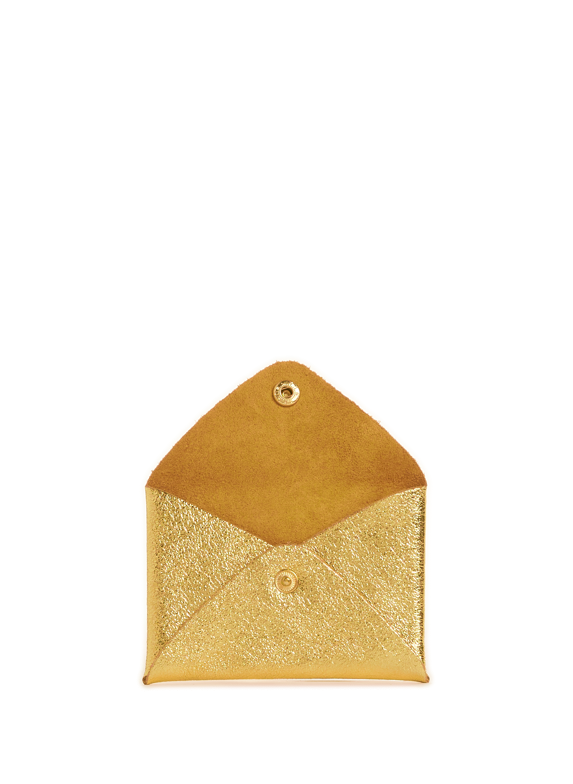 Porte-cartes en cuir AU PRINTEMPS PARIS Doré