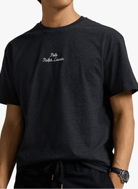 Cotton T-shirt | Black by POLO RALPH LAUREN Cotton T-shirt Black