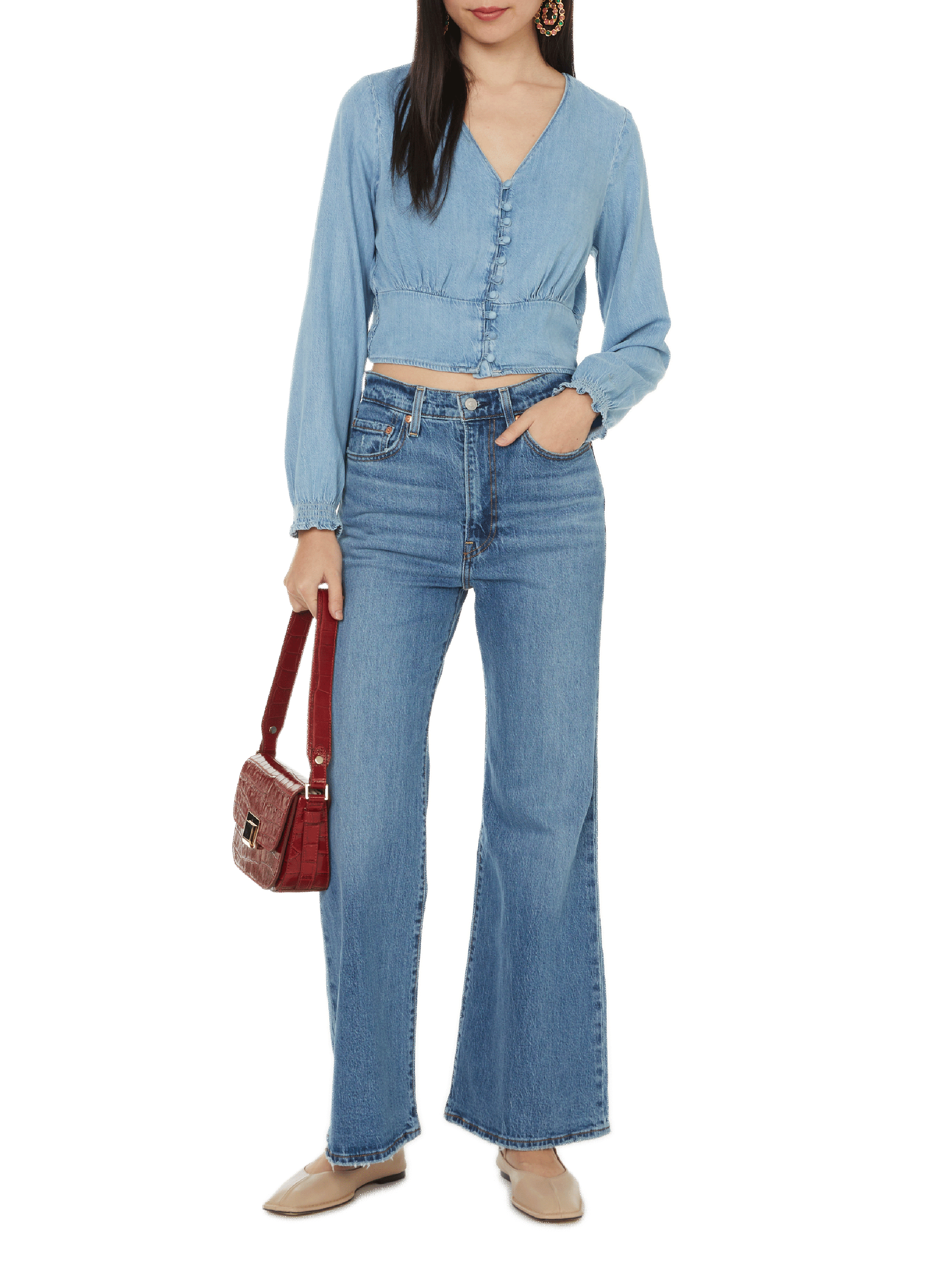 Denim blouse LEVI'S Blue