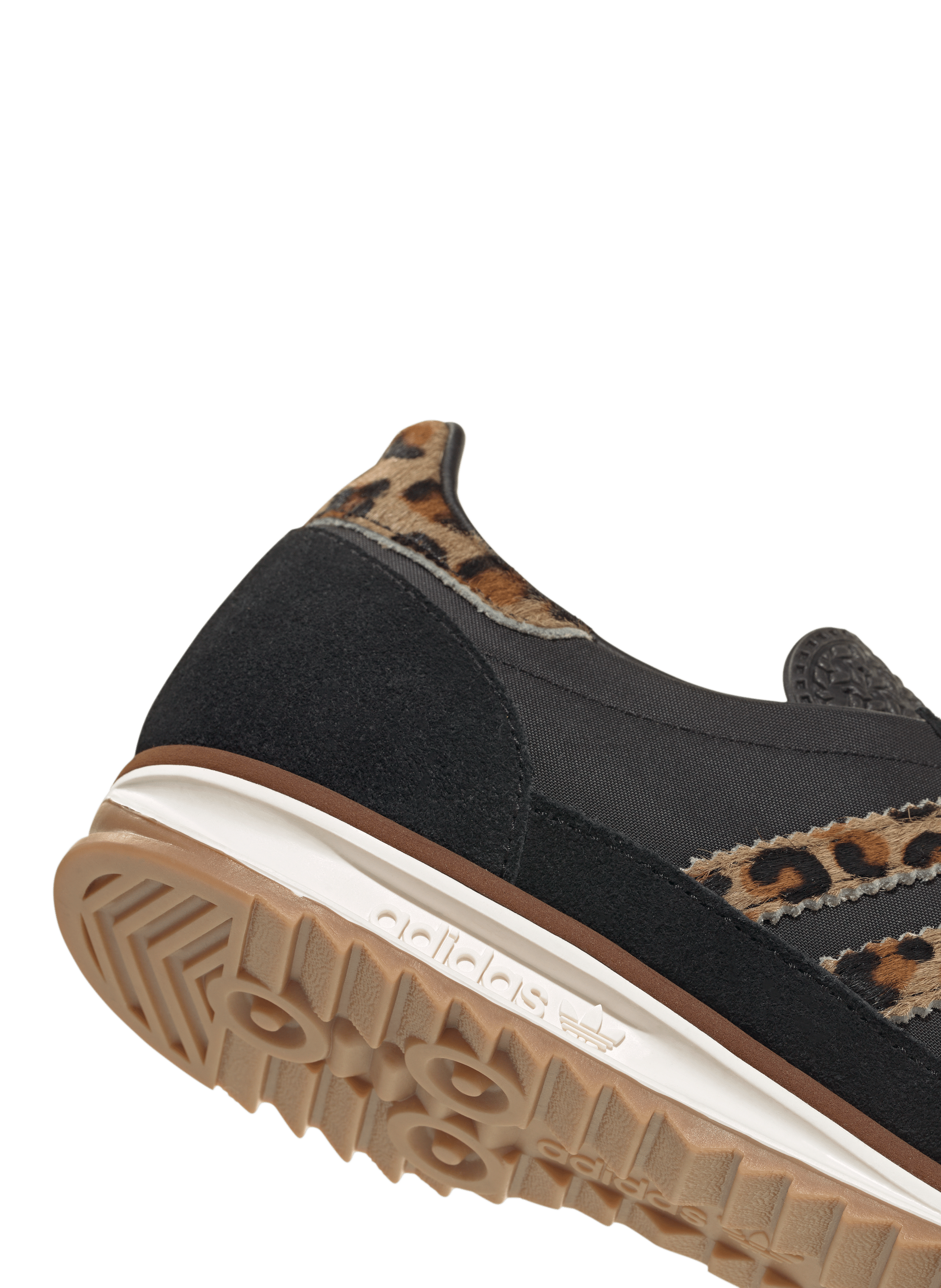 Two-tone serrated sole sneakers ADIDAS Black