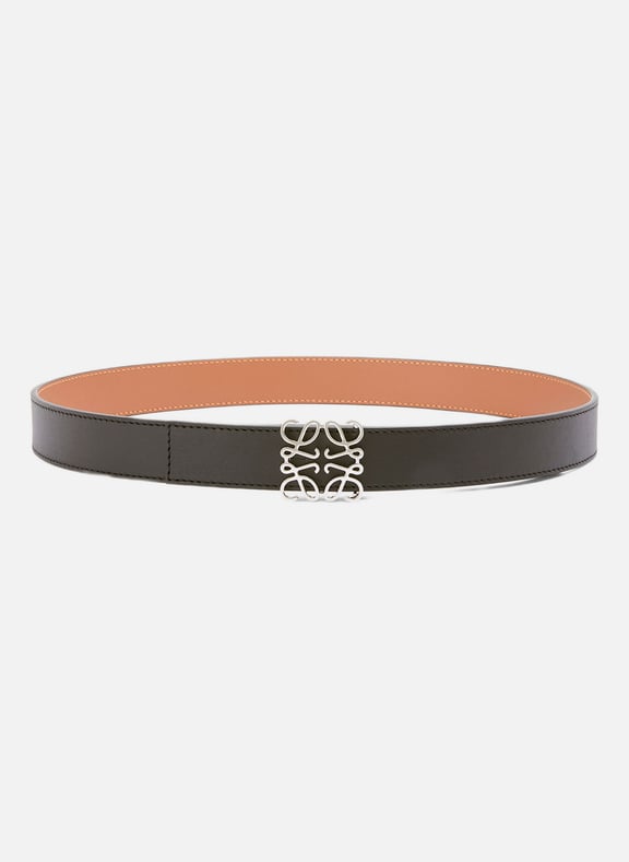 Ceinture réversible Anagram en cuir de veau Noir by LOEWE LOEWE Ceinture réversible Anagram en cuir de veau Noir