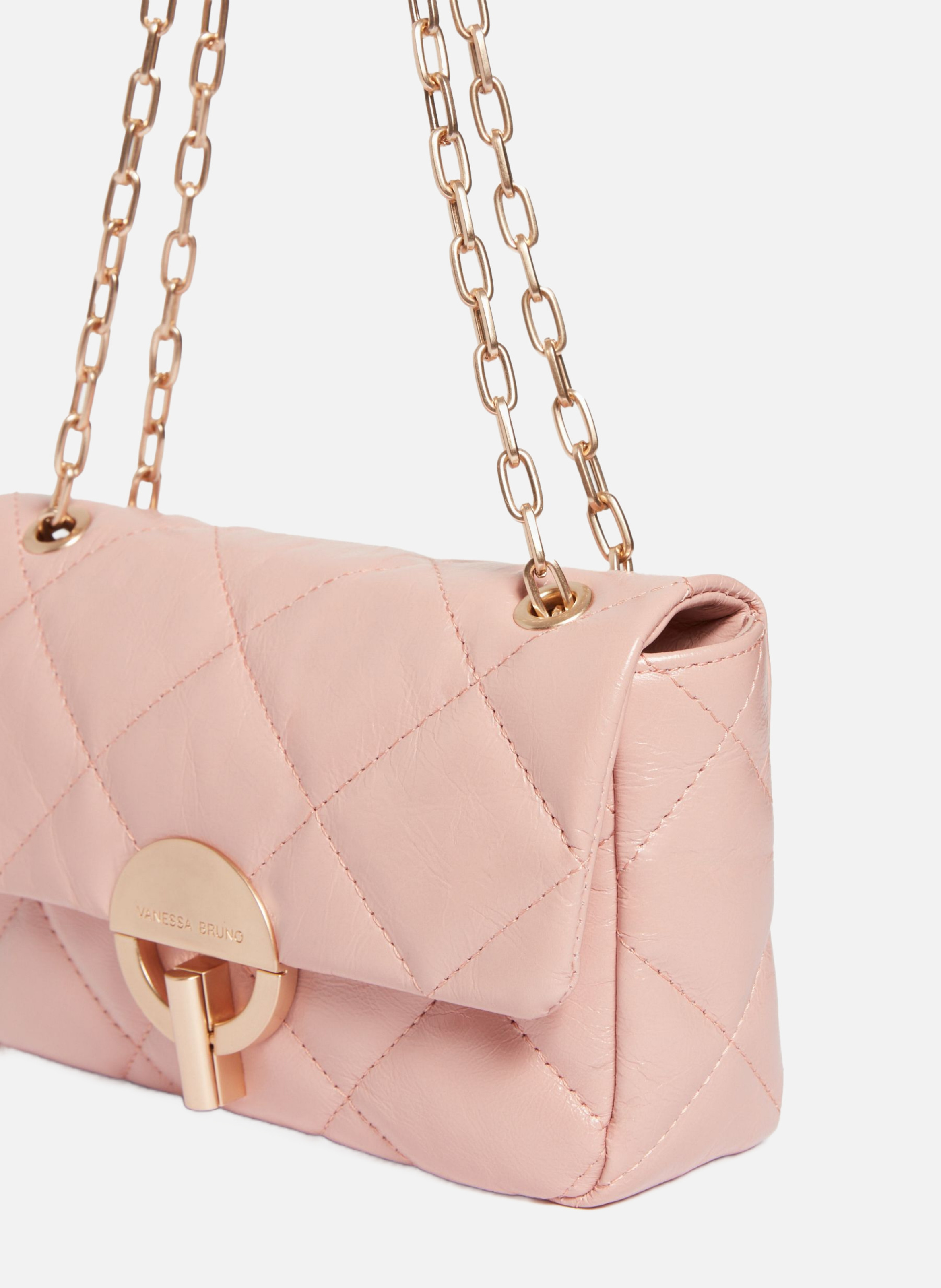 Moyen Sac MOON En Cuir VANESSA BRUNO Rose