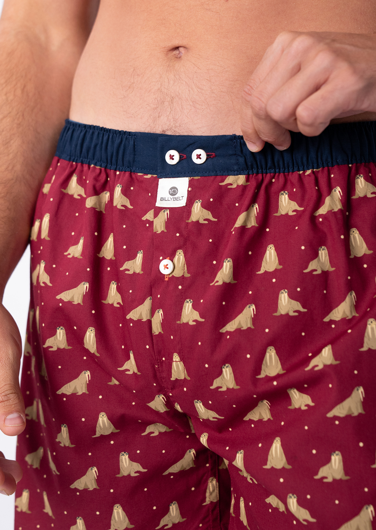 Caleçon en coton biologique BILLYBELT Rouge