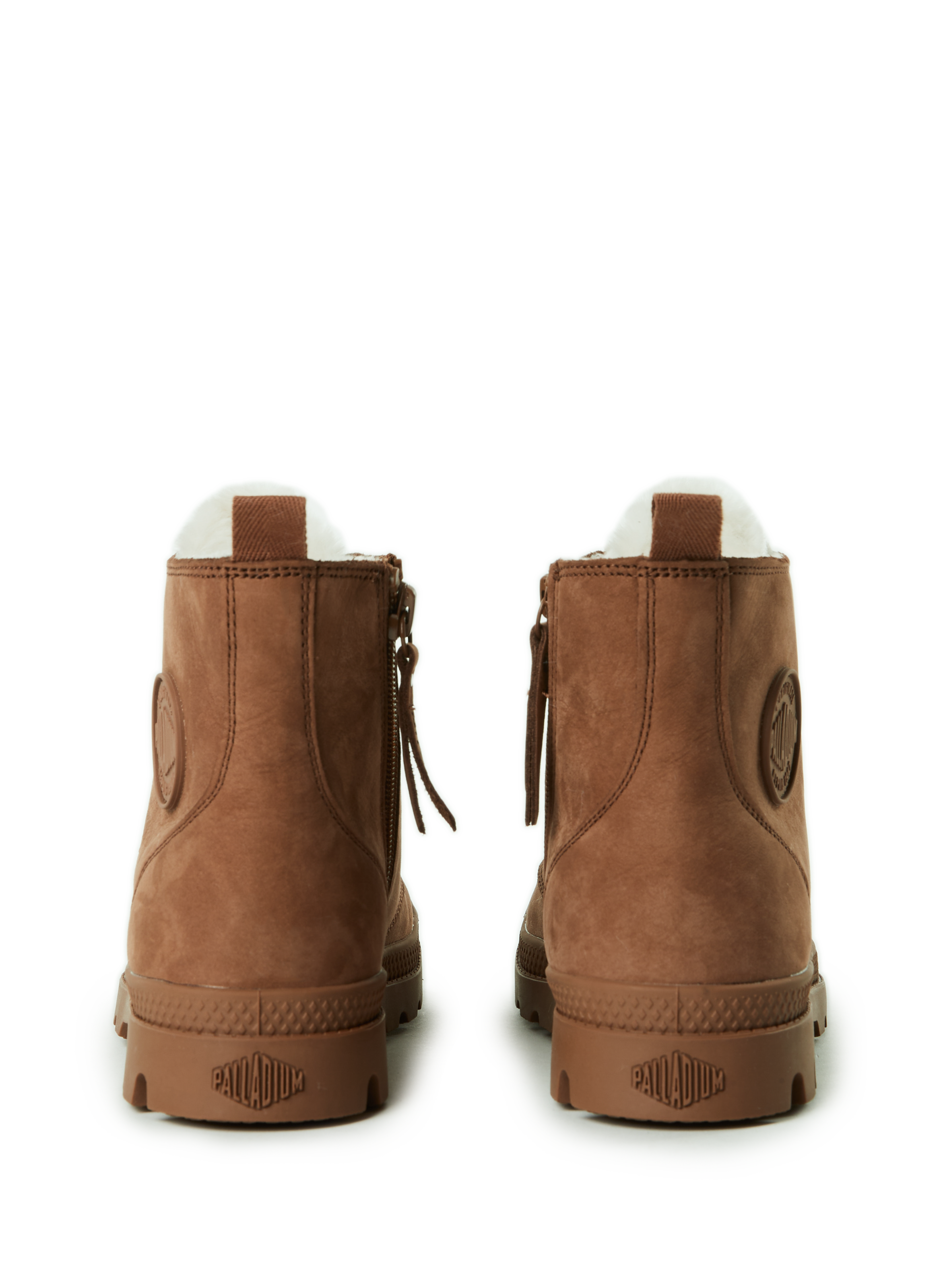 Lined leather boots PALLADIUM Brown