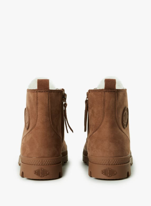 Boots fourrées en cuir | Marron by PALLADIUM Boots fourrées en cuir Marron