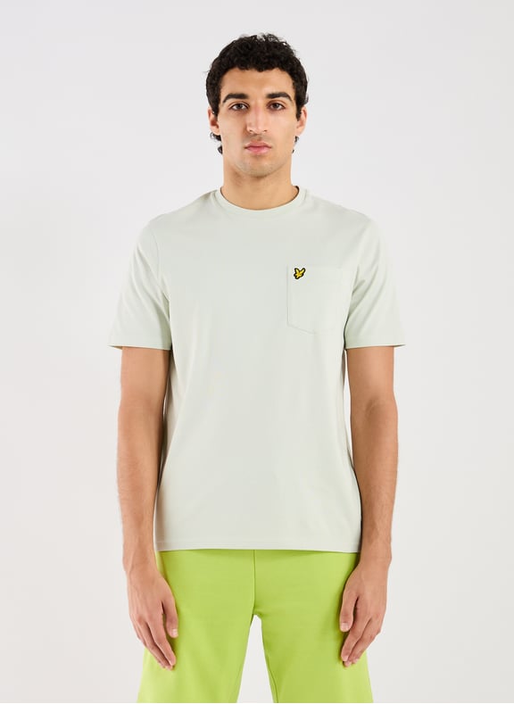 Plain Cotton T-shirt Beige by LYLE & SCOTT LYLE & SCOTT Plain Cotton T-shirt Beige
