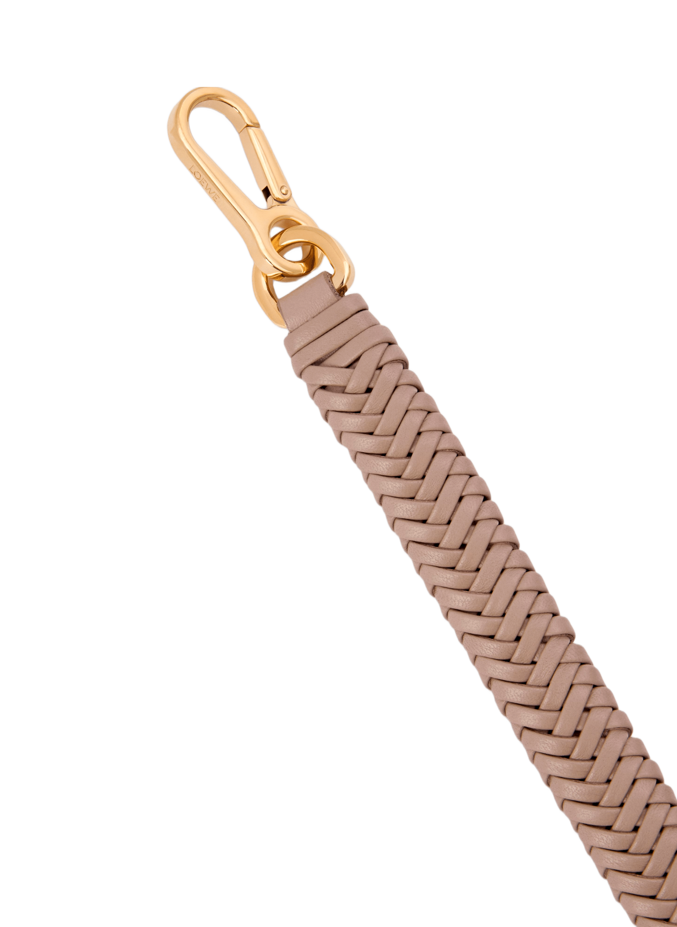 Braided leather shoulder strap Arrow in calfskin LOEWE Beige