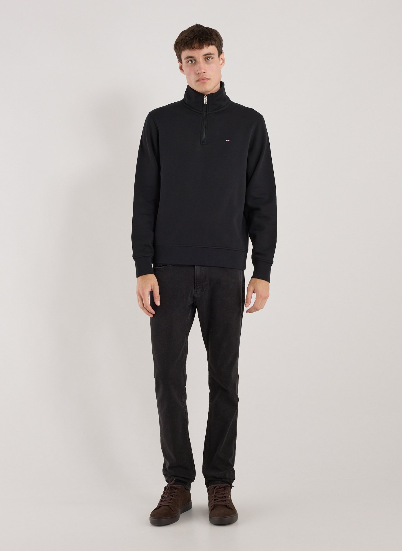 Cotton sweatshirt EDEN PARK Black