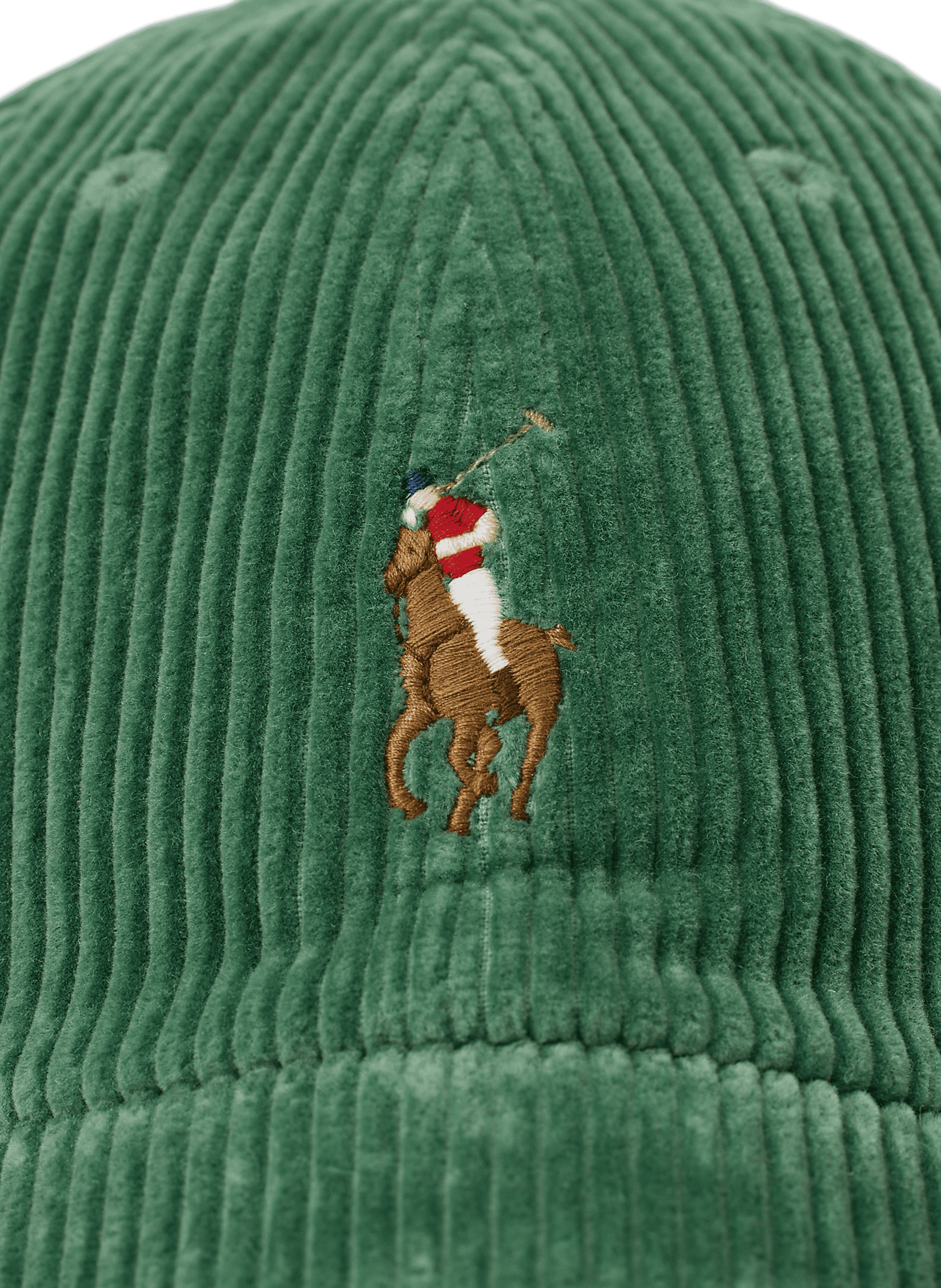 Corduroy baseball cap POLO RALPH LAUREN Green