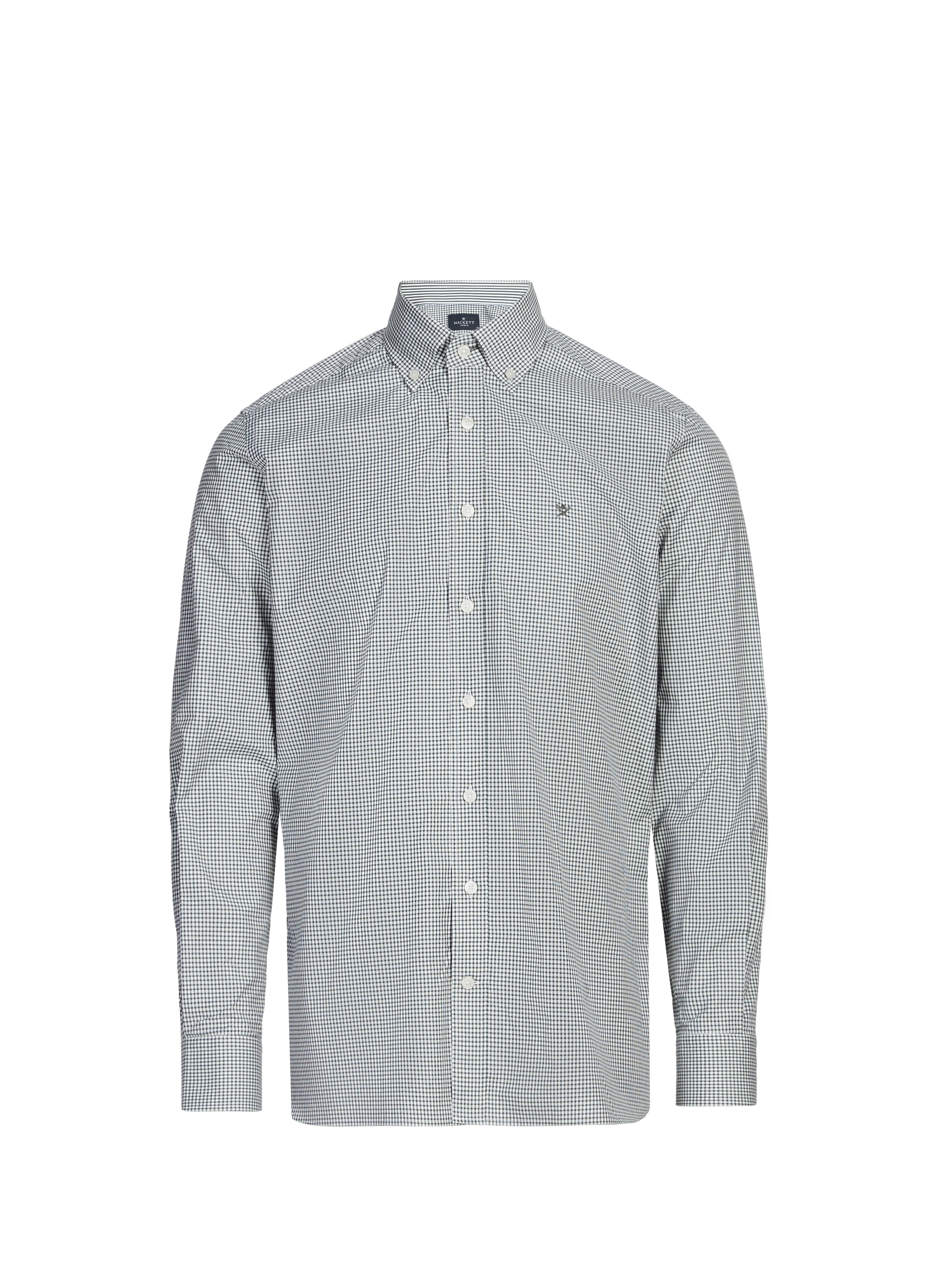 Chemise à carreaux en coton HACKETT Vert