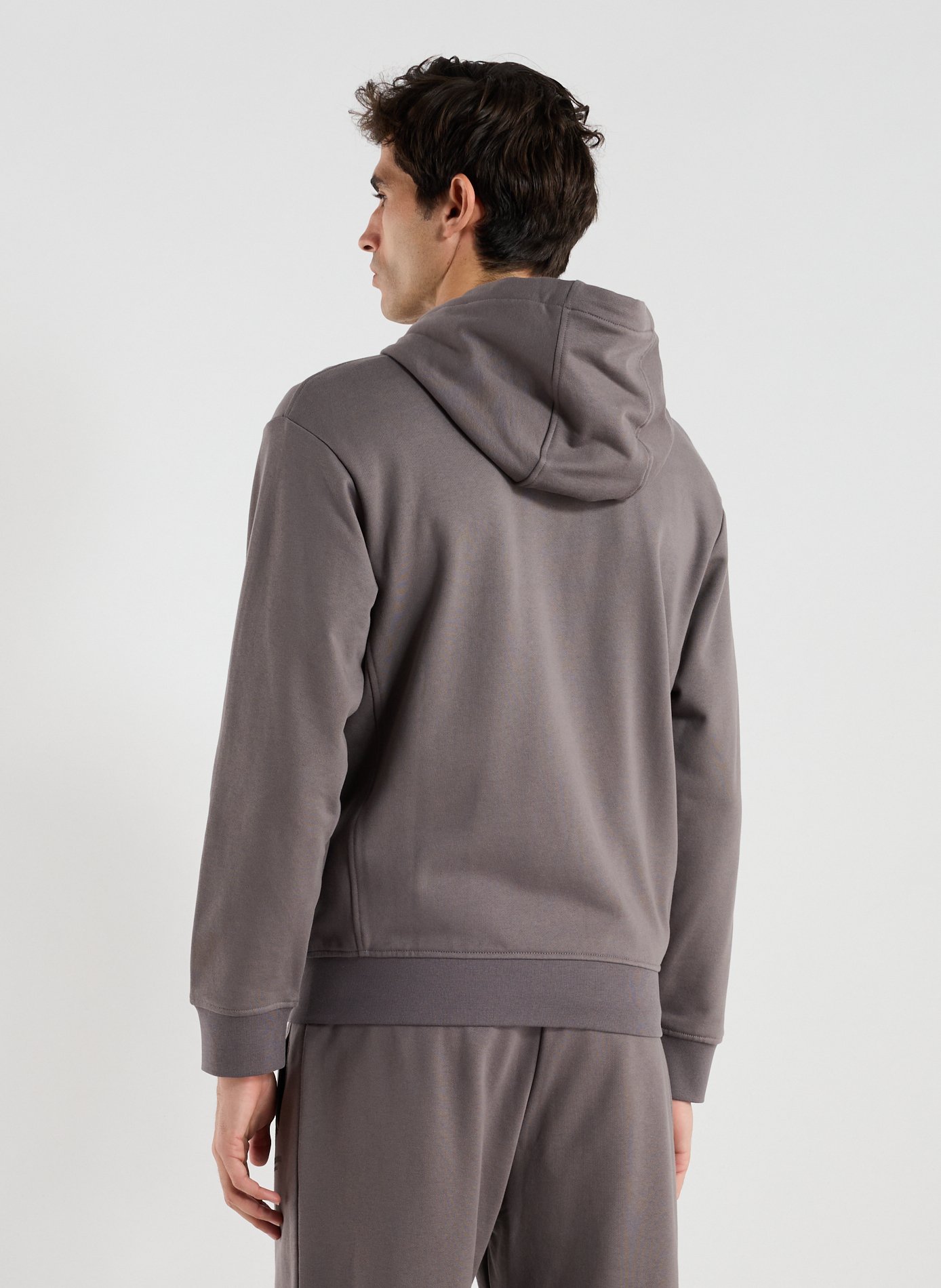 Cotton Hooded Sweatshirt ARMANI EXCHANGE Brown