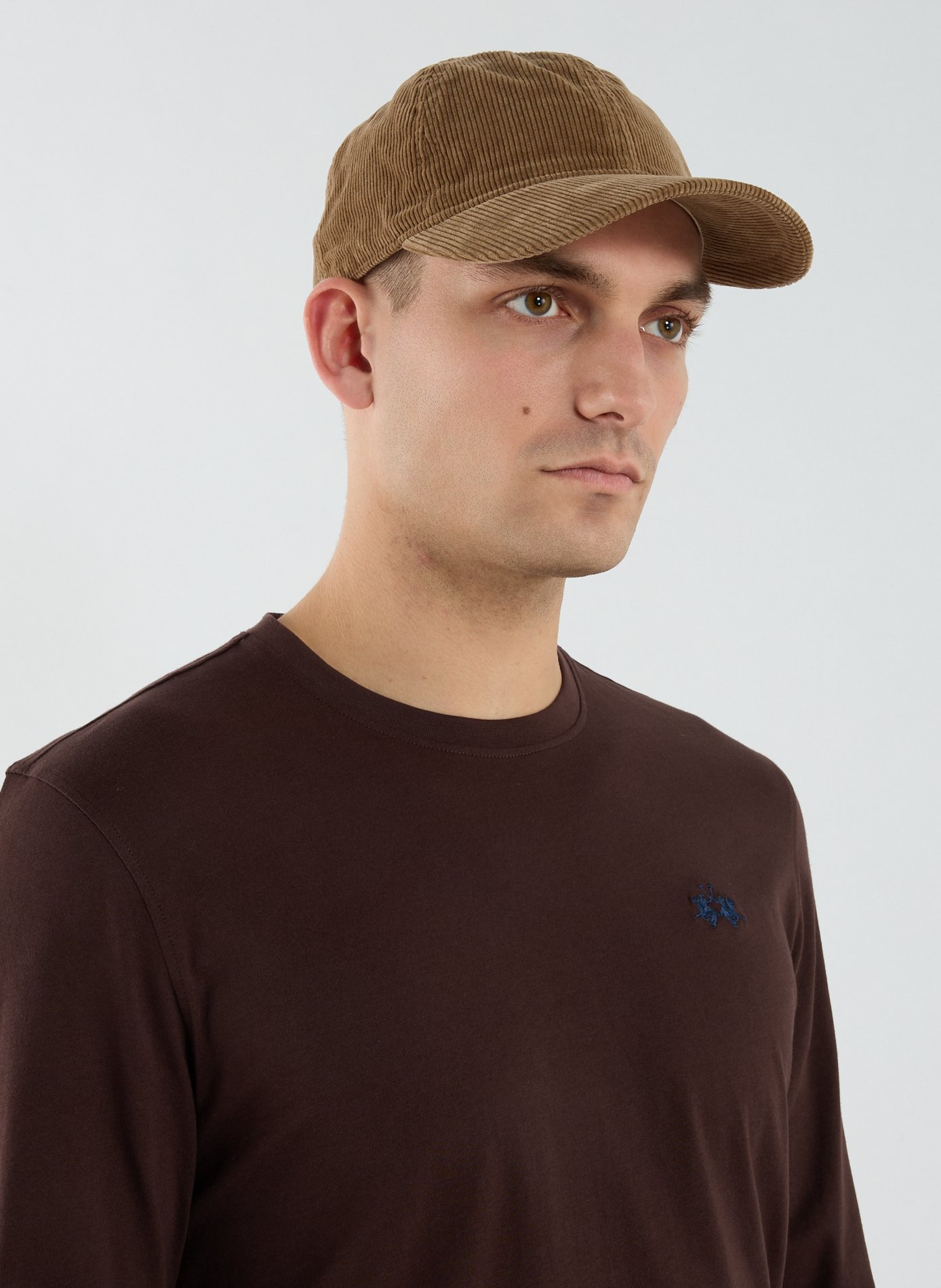 T-shirt manches longues en coton LA MARTINA Marron