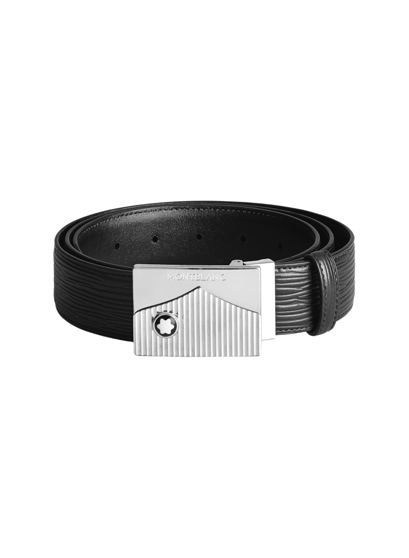 Belt with leather buckle MONTBLANC Black