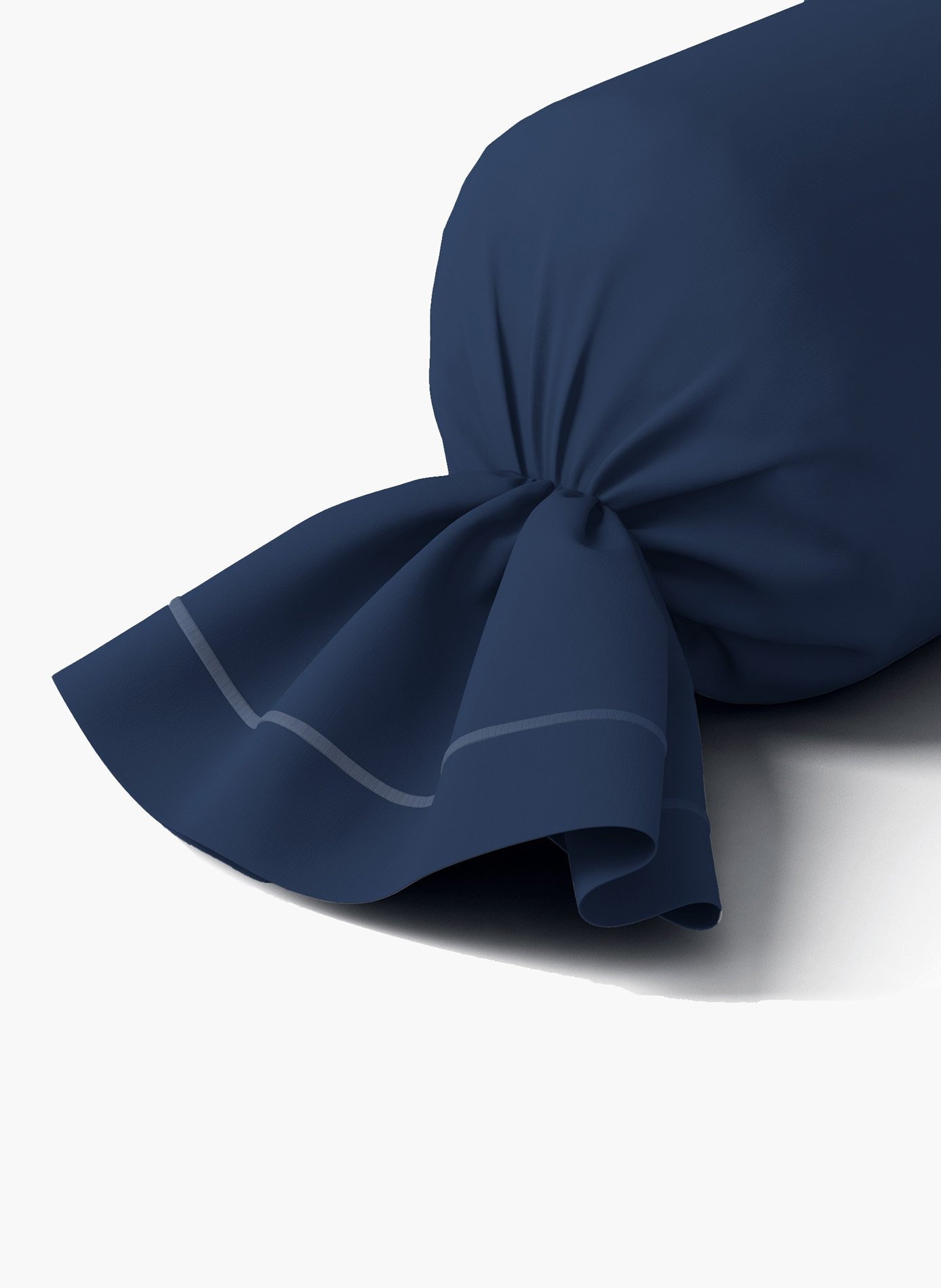 Taie de traversin vexin marine ANNE DE SOLENE Bleu