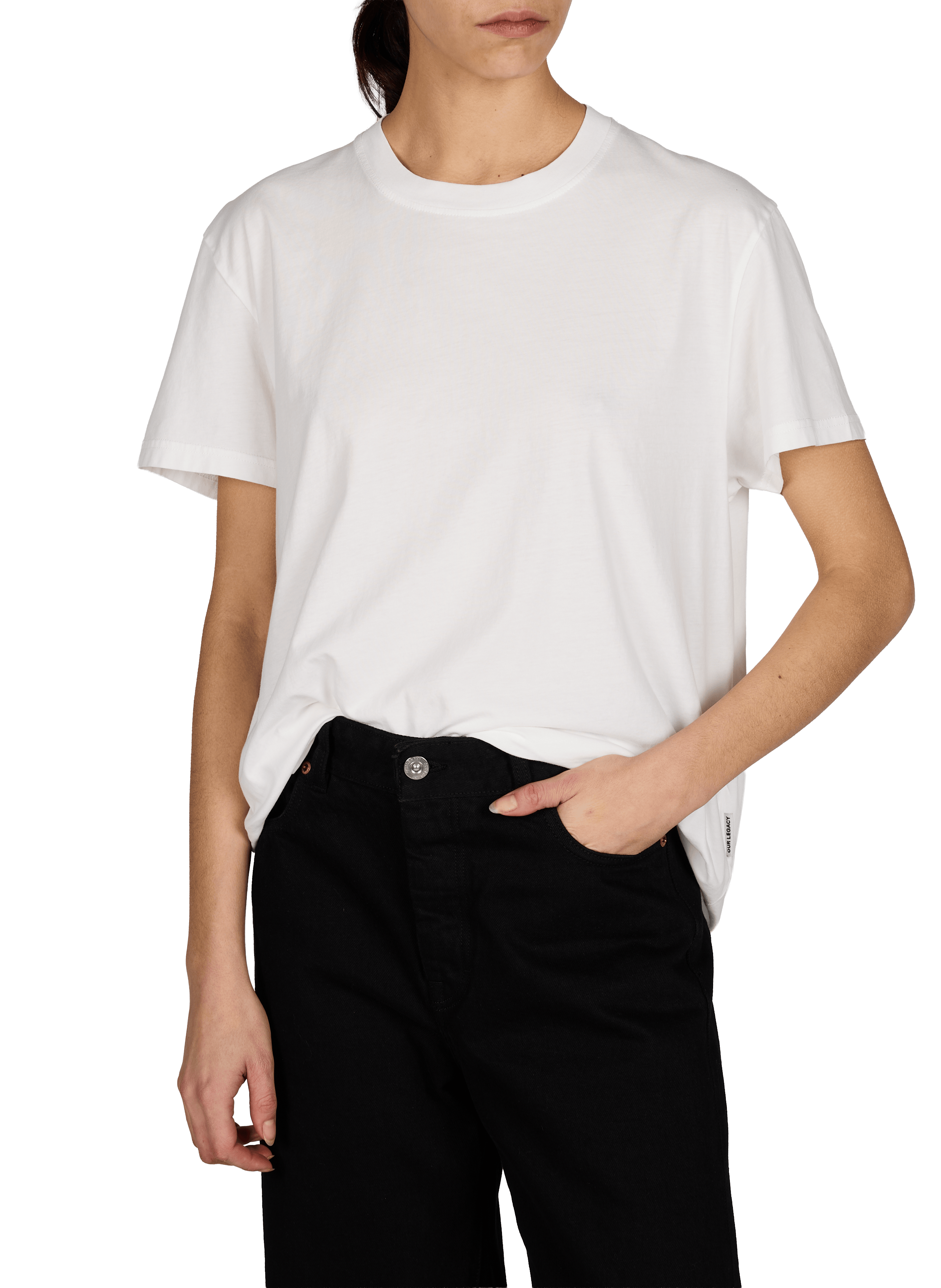 T-shirt ample à col rond en coton OUR LEGACY Blanc