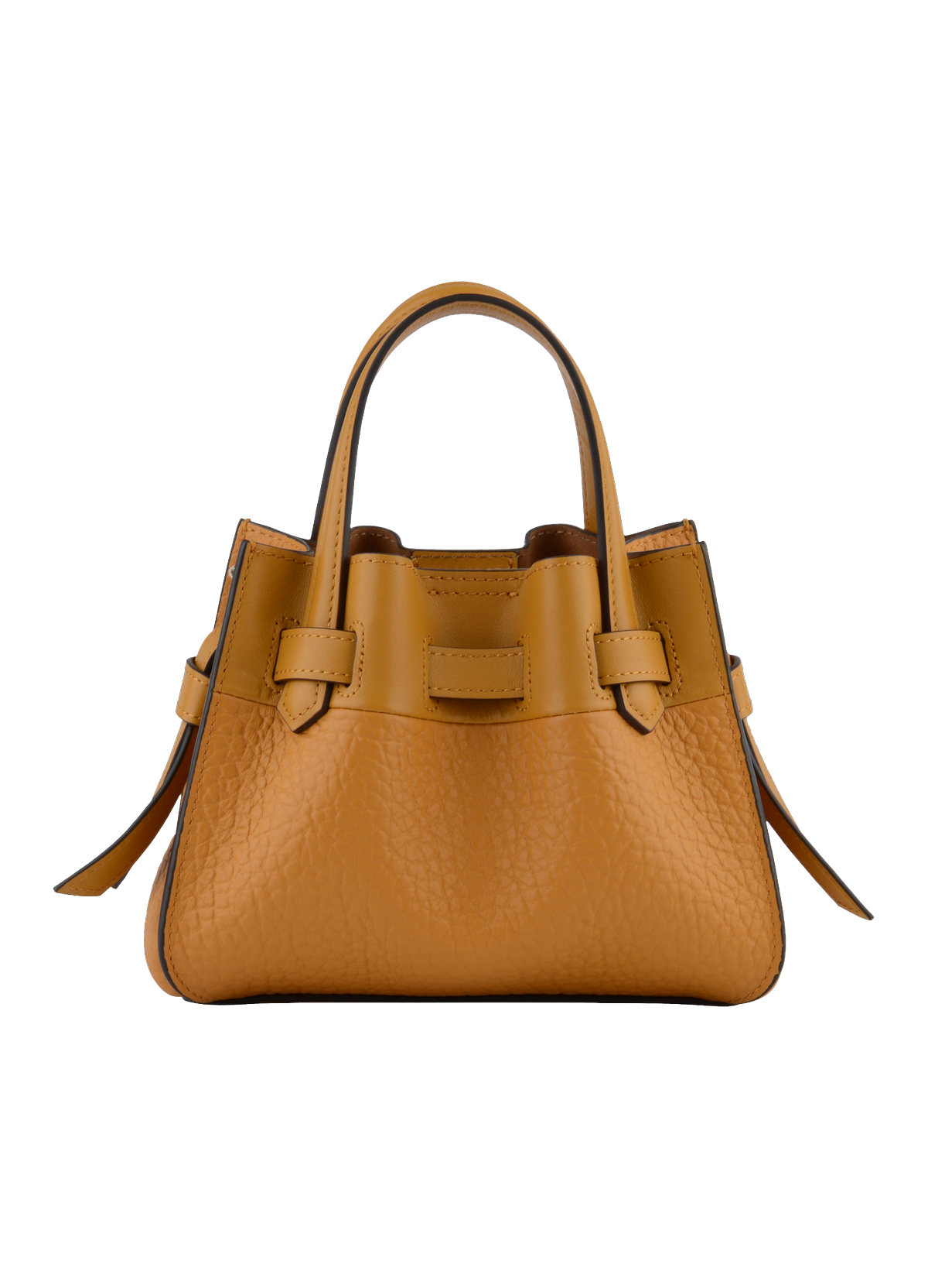 Blossom | Sac à main Nano en cuir de vachette POURCHET Jaune