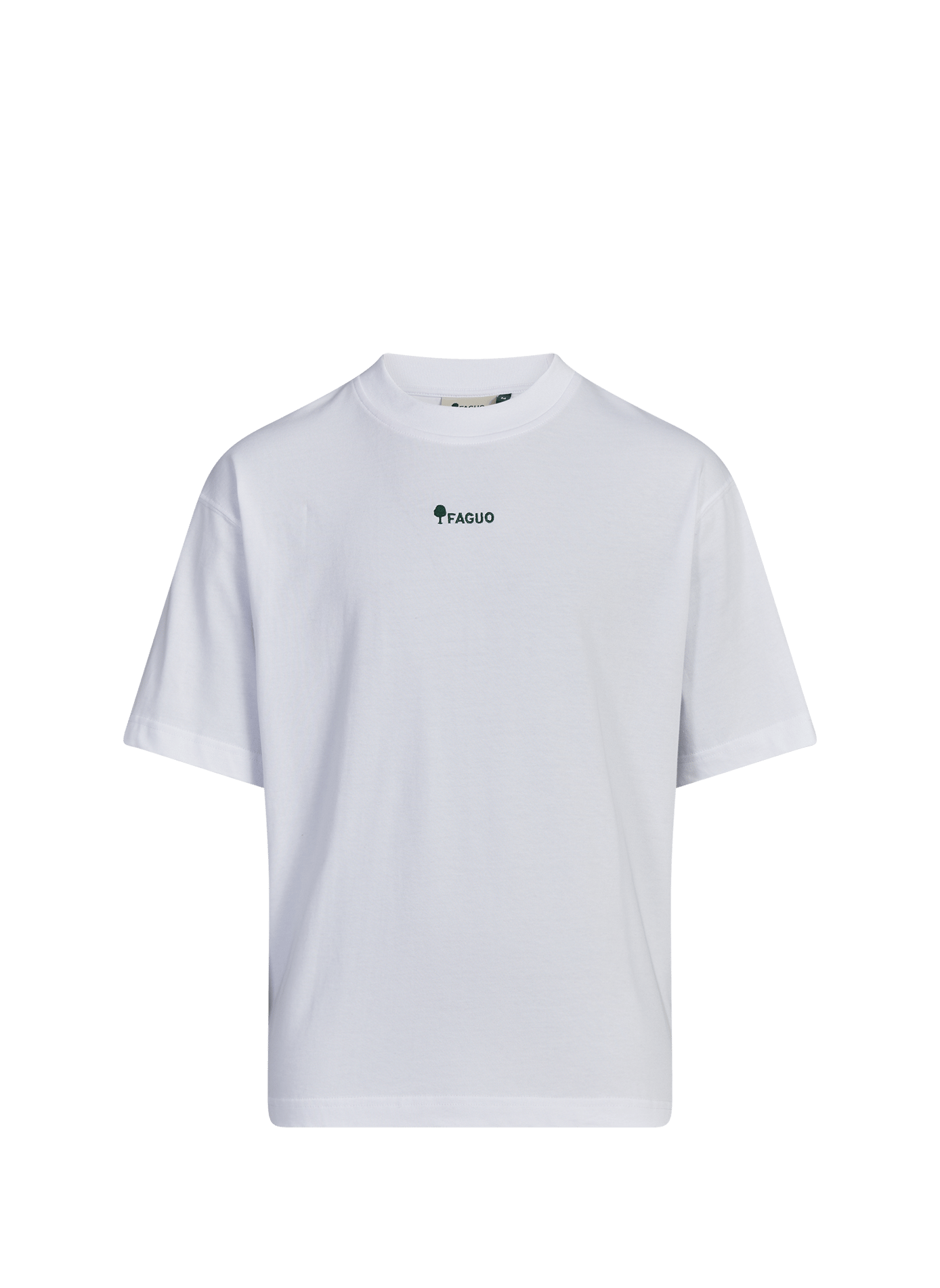 Embroidered straight fit Yellowstone recycled cotton t-shirt FAGUO White